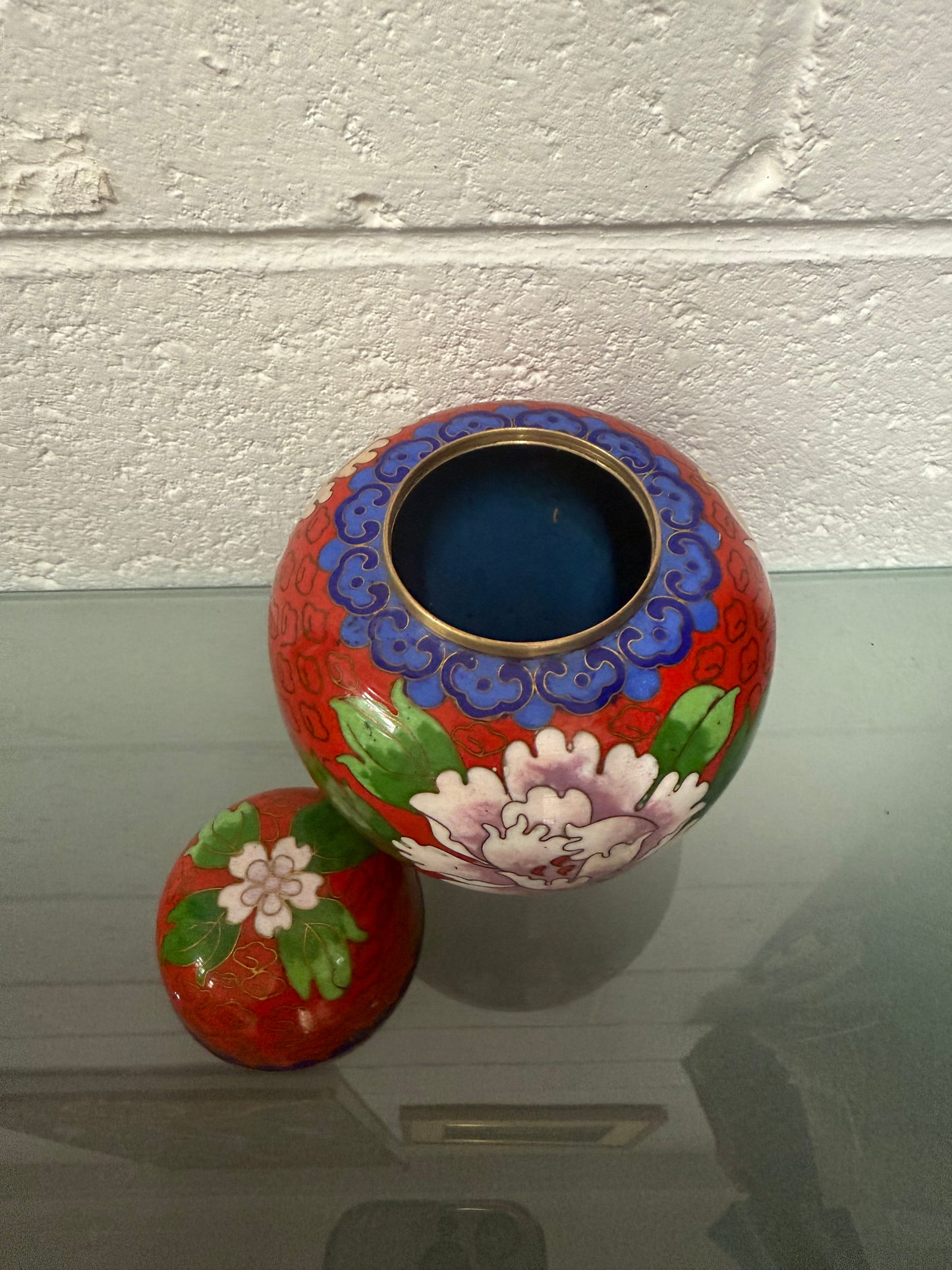 Vintage Cloisonne Ginger Jar