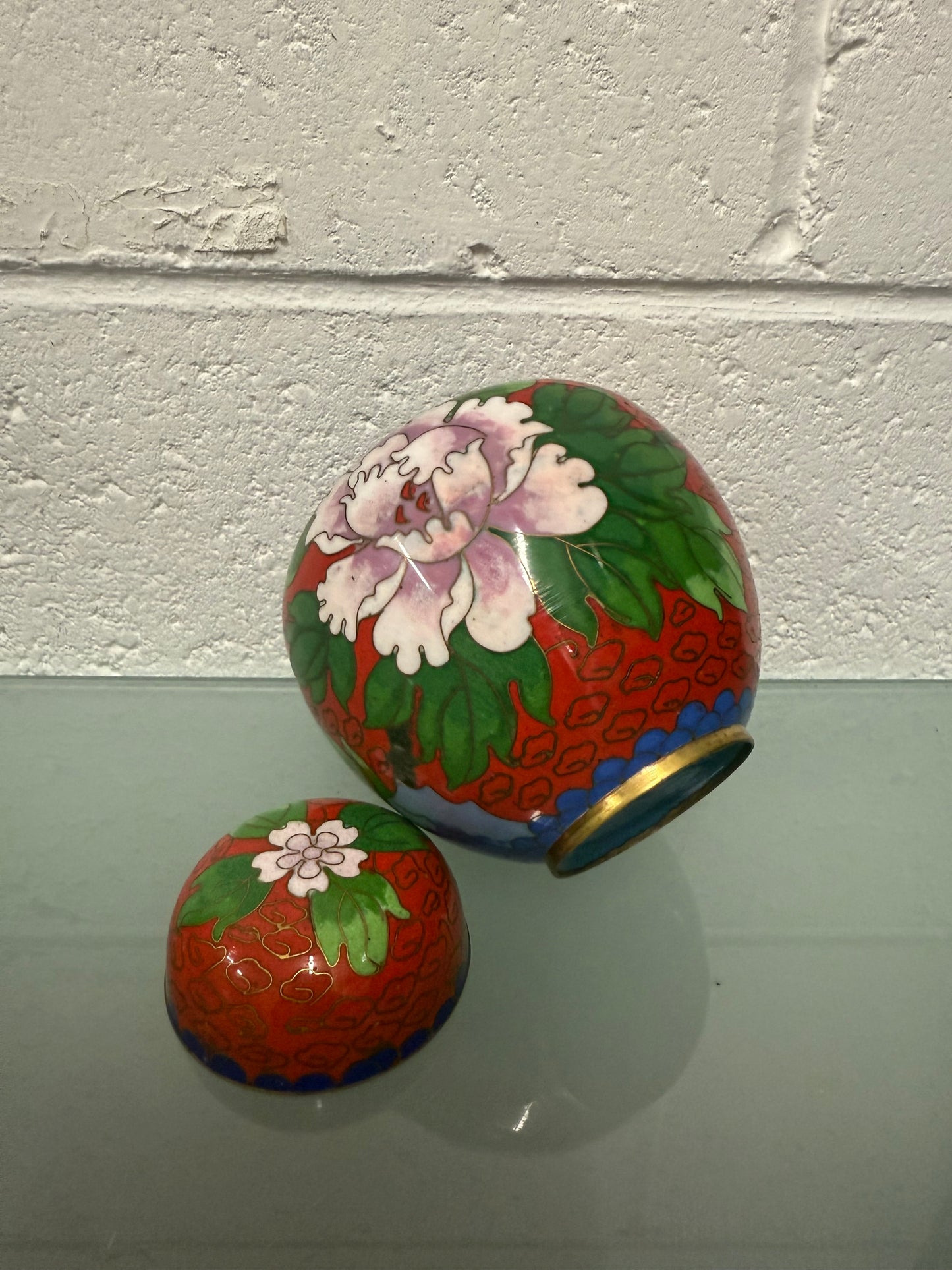Vintage Cloisonne Ginger Jar