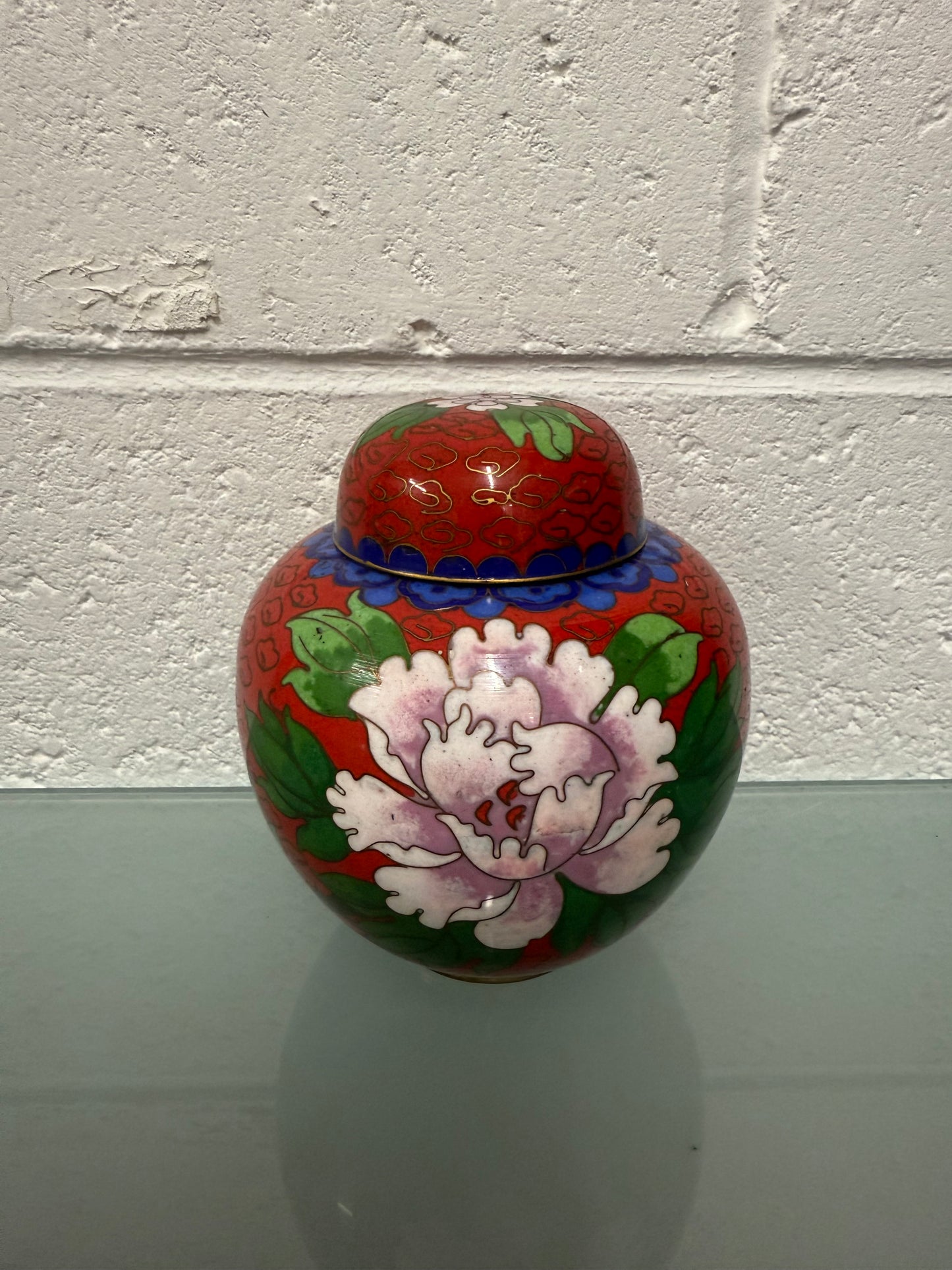 Vintage Cloisonne Ginger Jar
