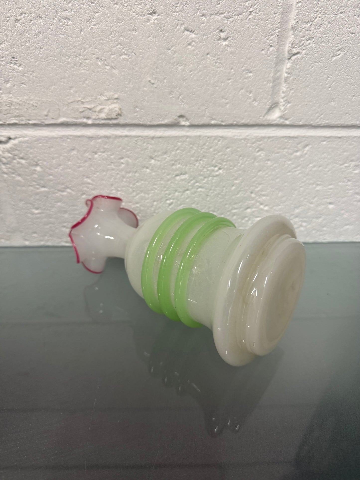 Antique/Vintage French Opaline Glass Vase