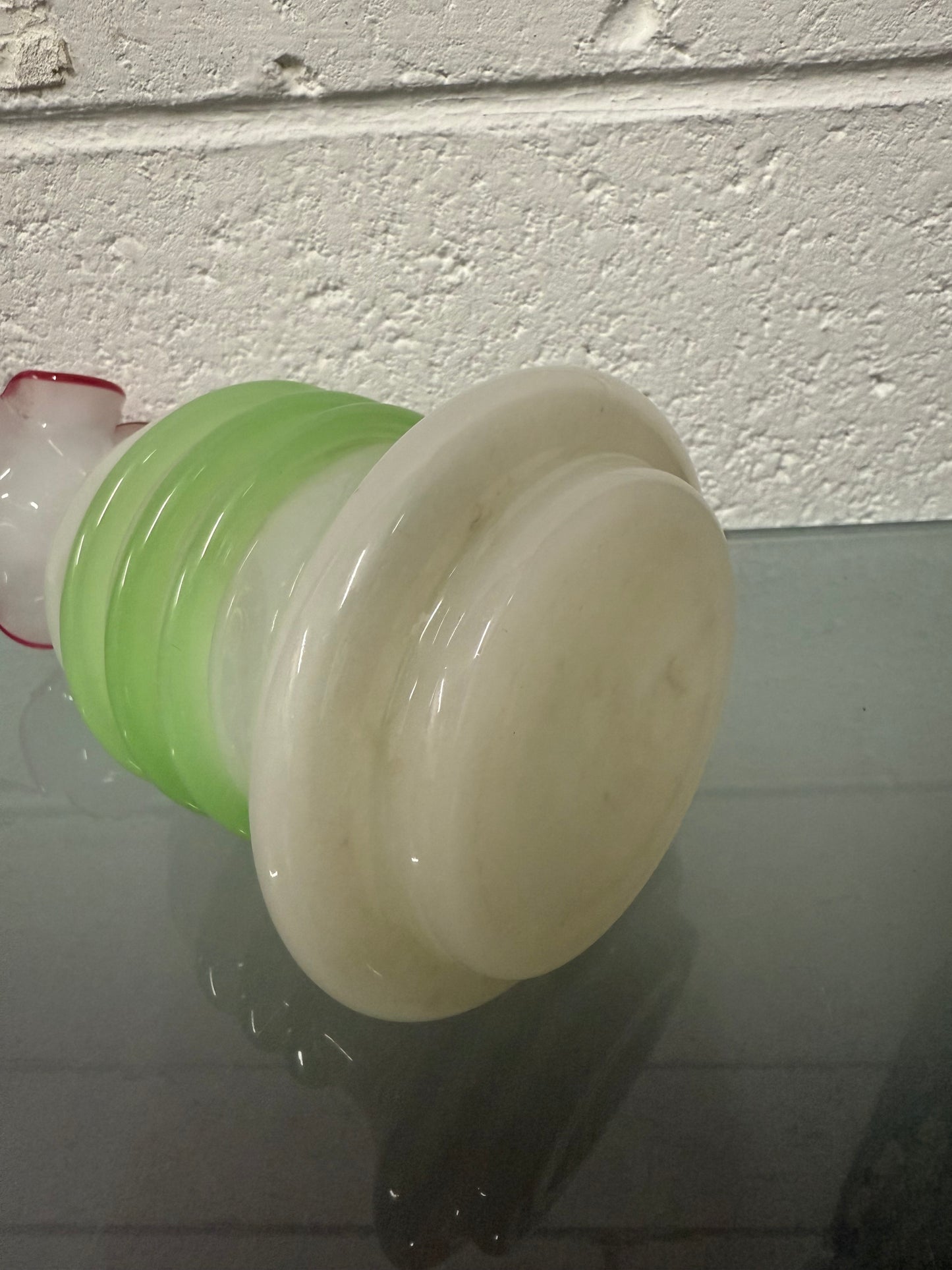 Antique/Vintage French Opaline Glass Vase