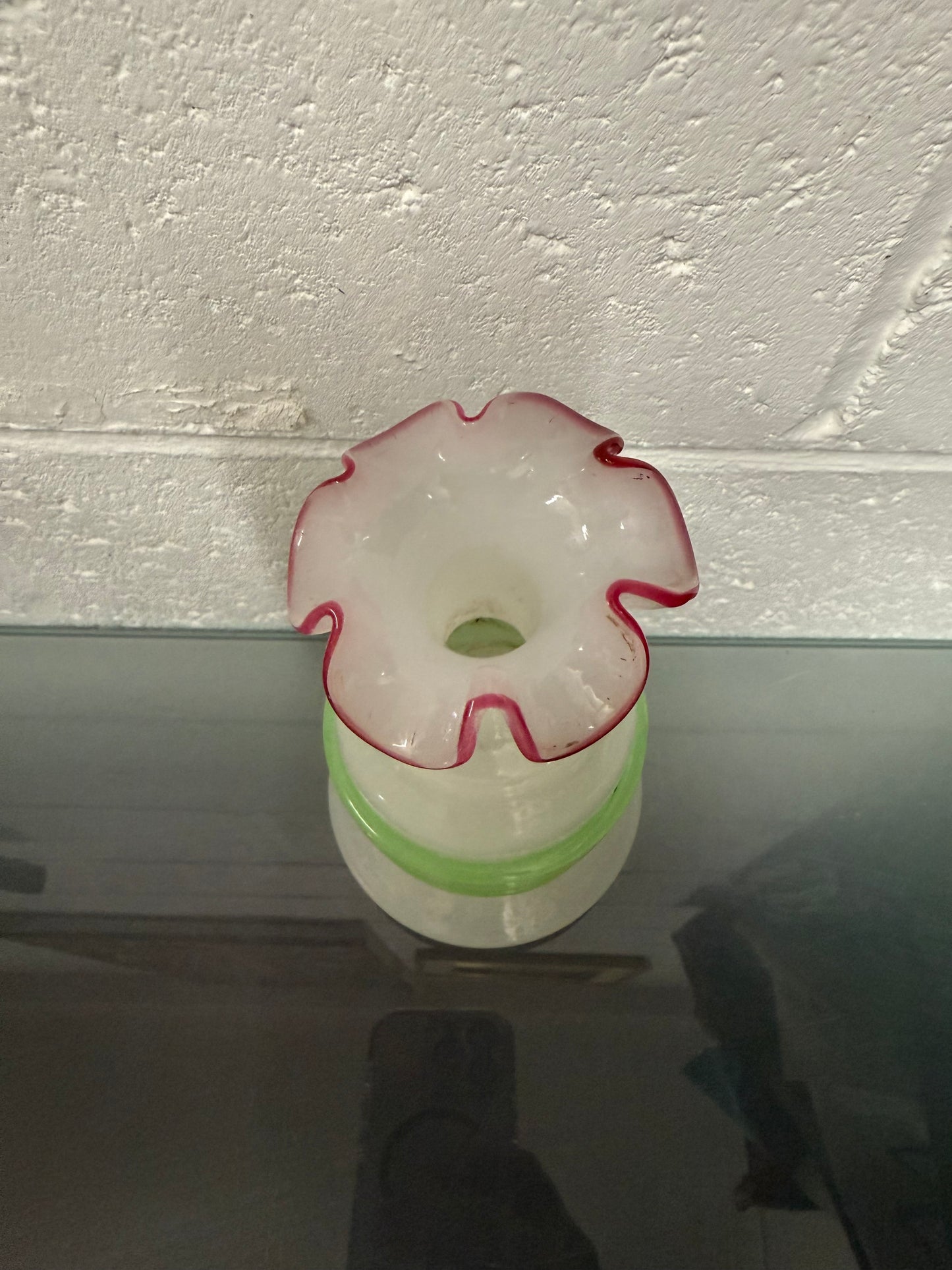 Antique/Vintage French Opaline Glass Vase