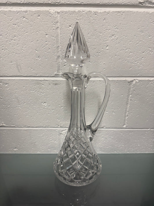 Vintage Crystal Decanter With Stopper