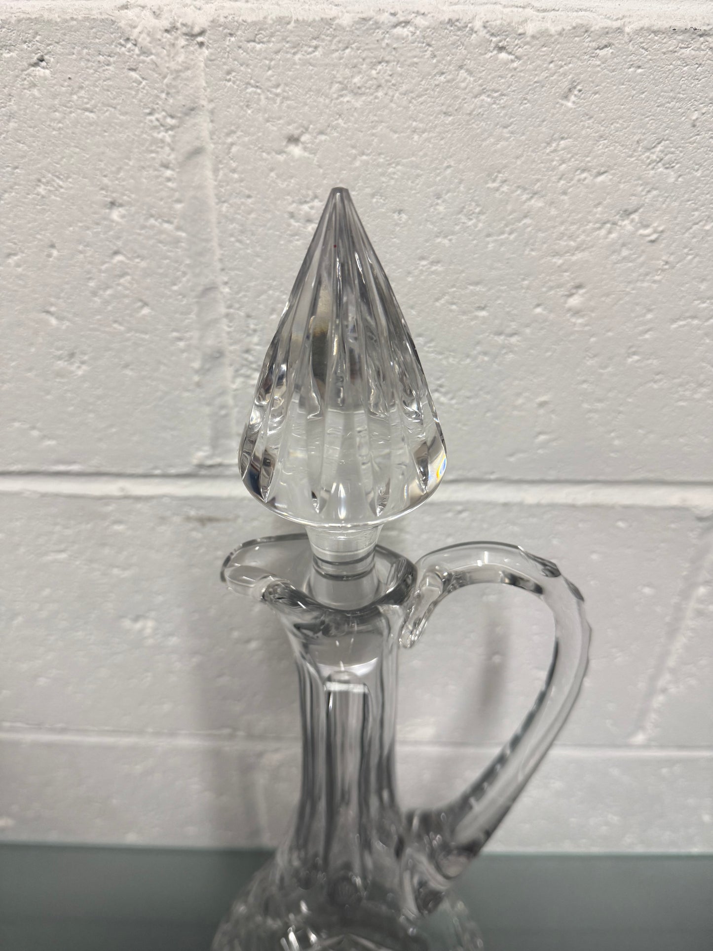 Vintage Crystal Decanter With Stopper
