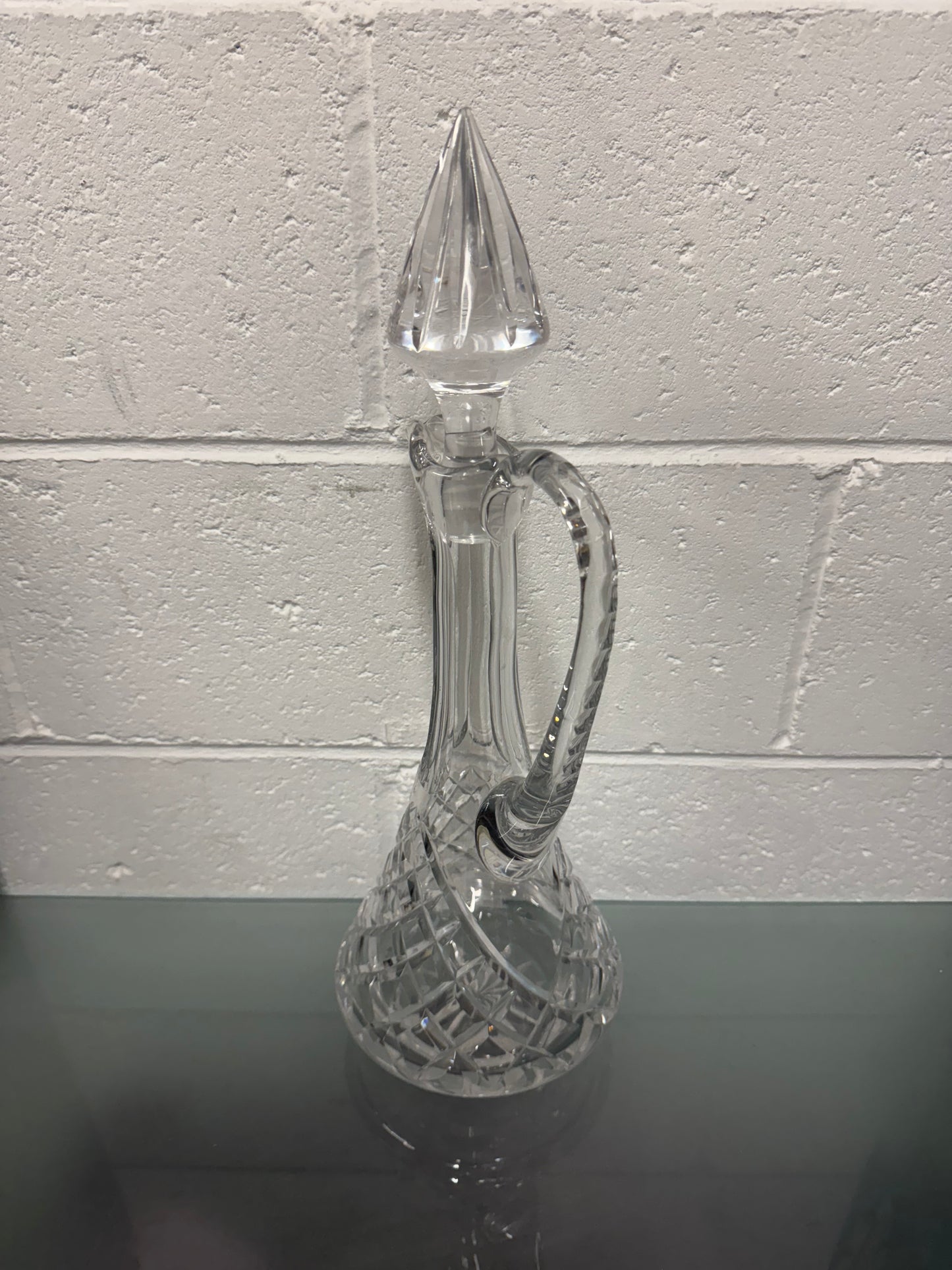 Vintage Crystal Decanter With Stopper