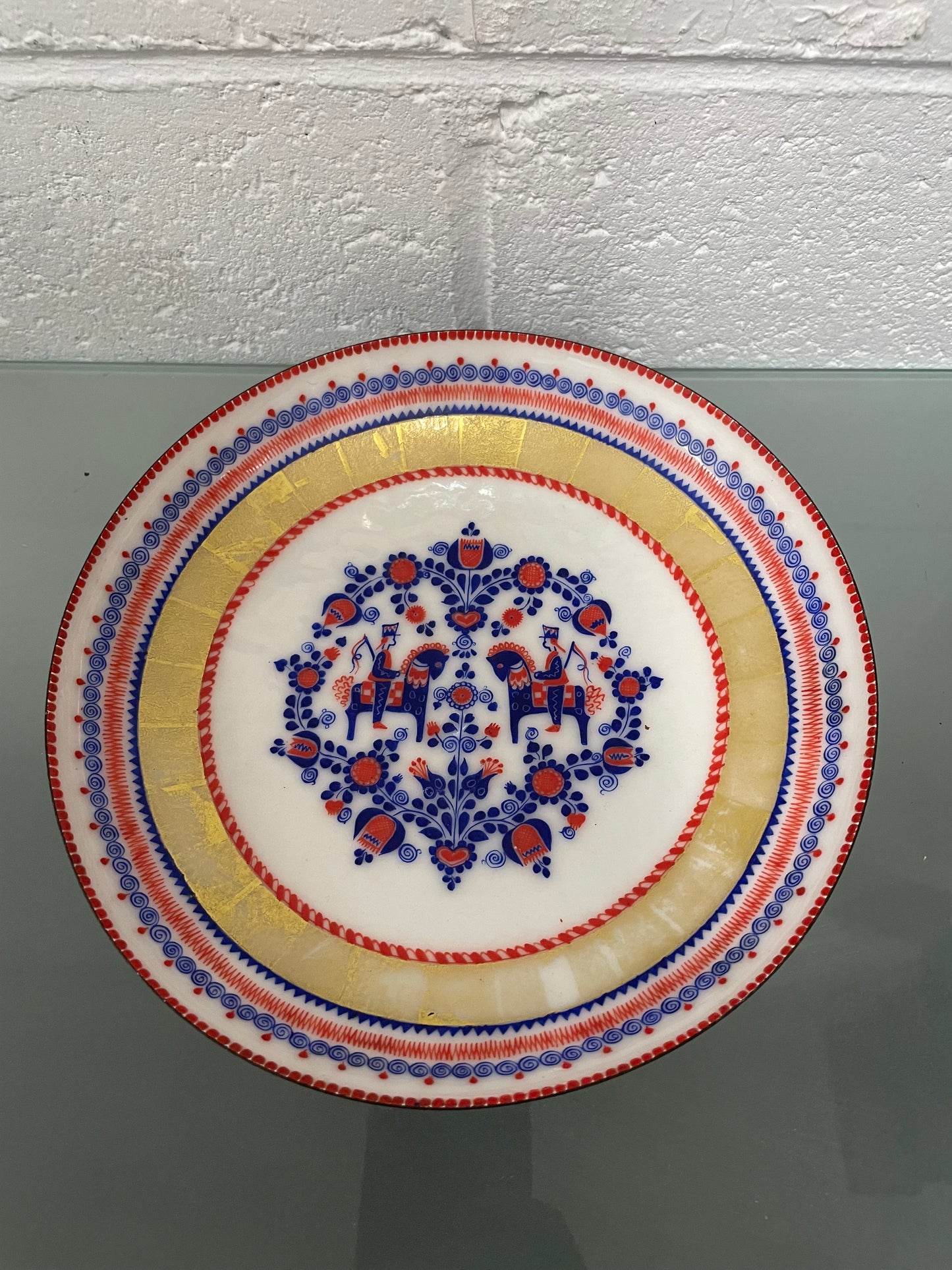 Austrian Steinbock Enamel Bowl