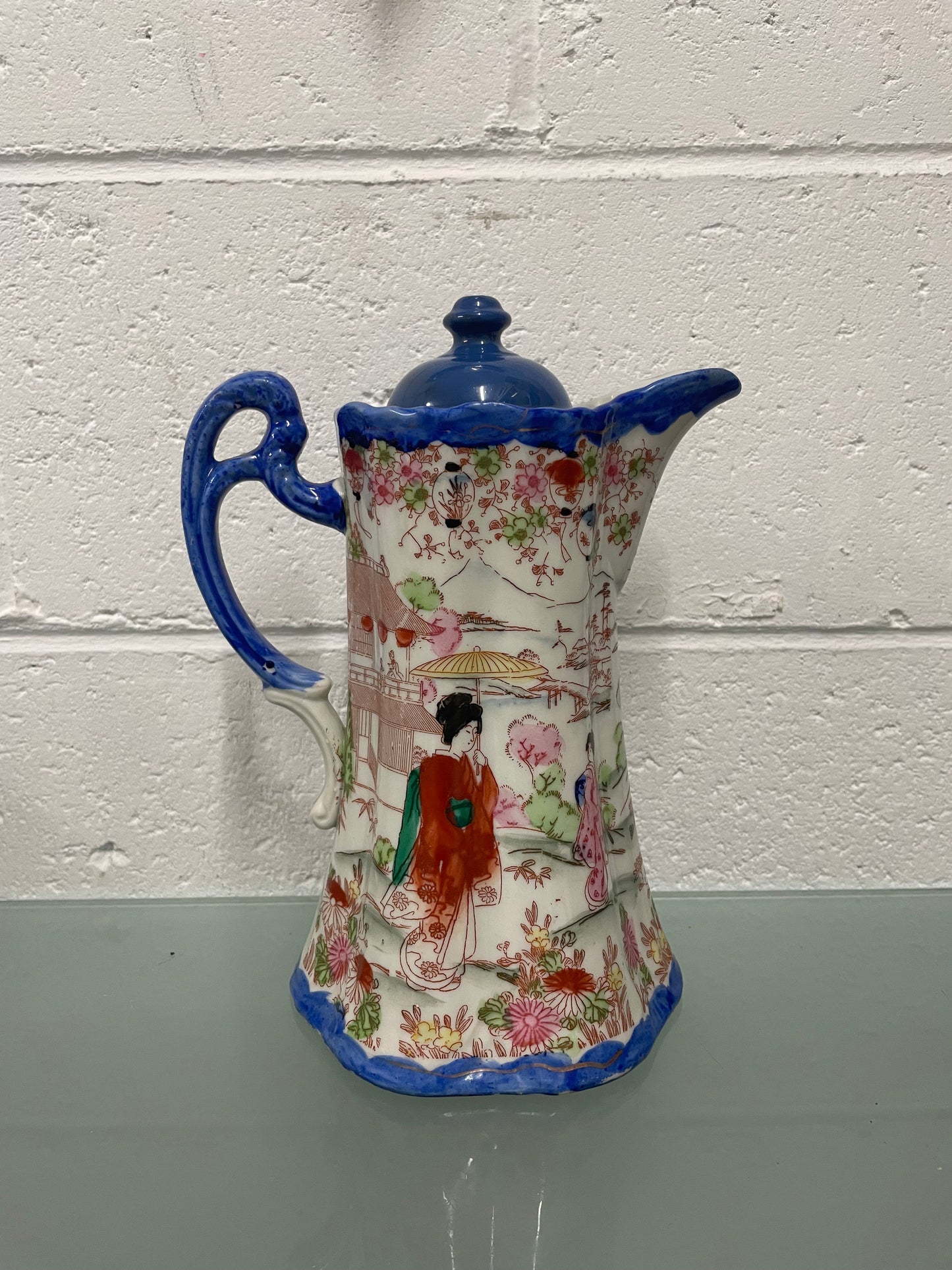 Vintage Hand Painted Coffee Pot