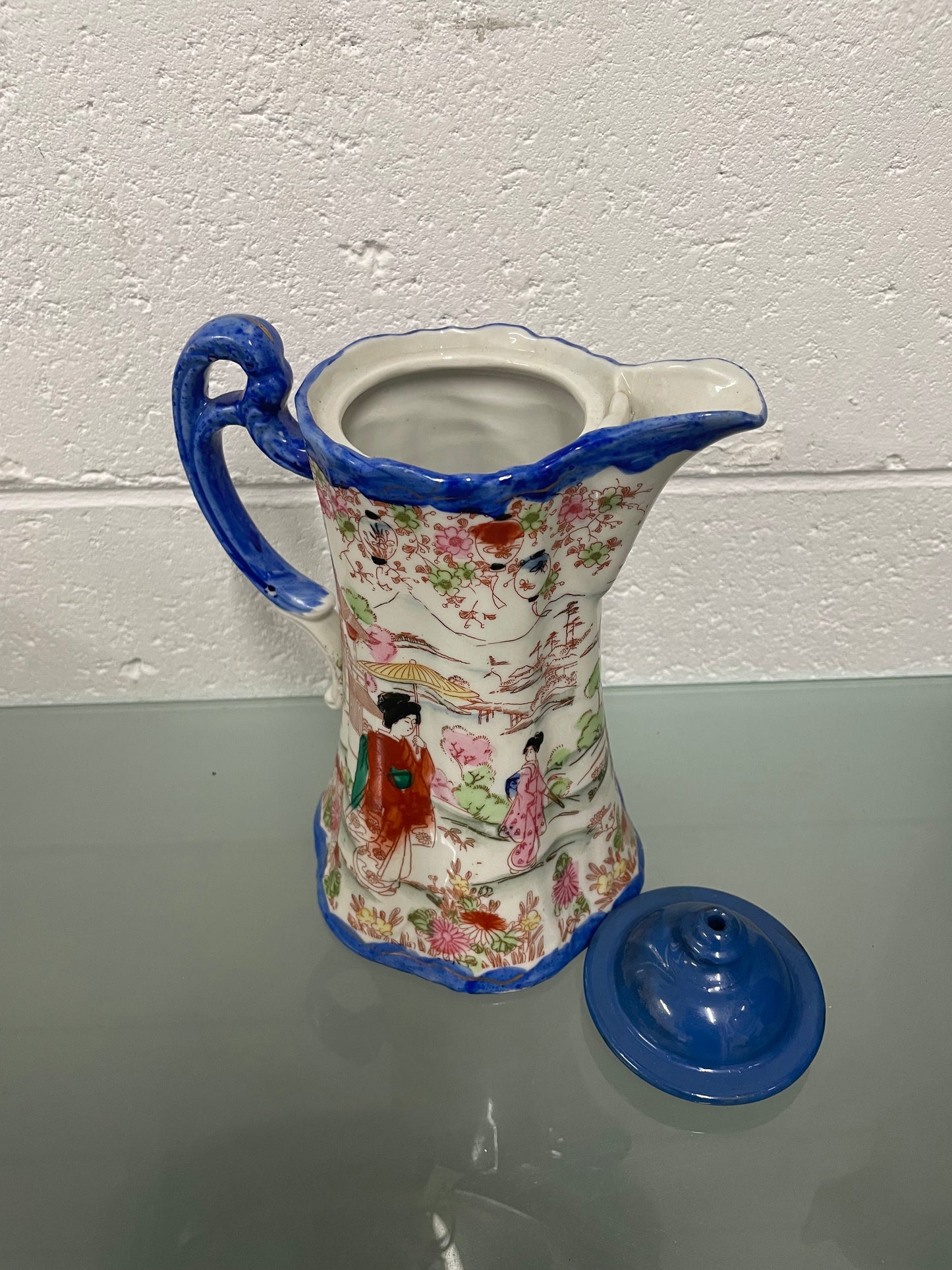 Vintage Hand Painted Coffee Pot