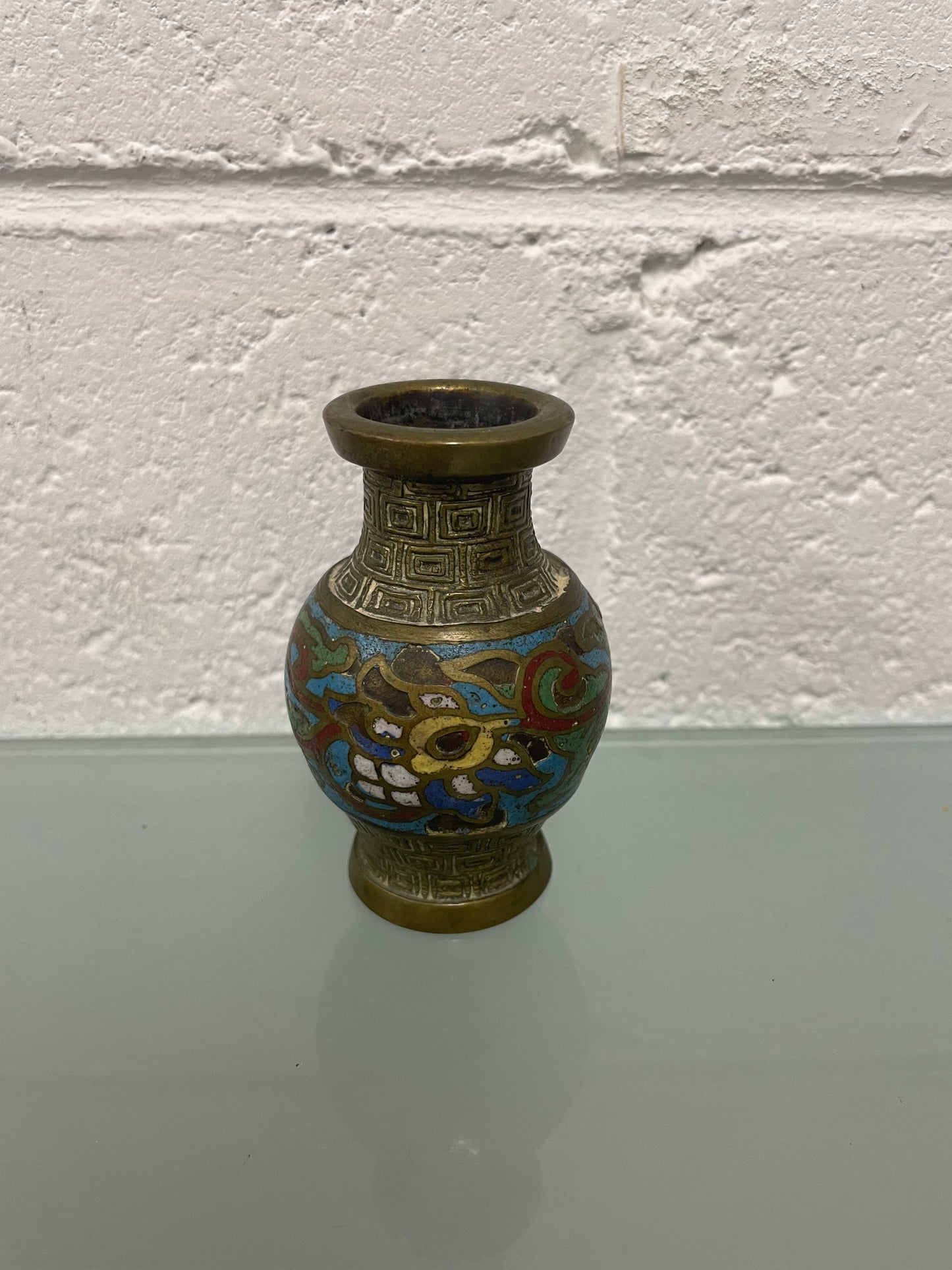 Antique Miniature Cloisonné Vase