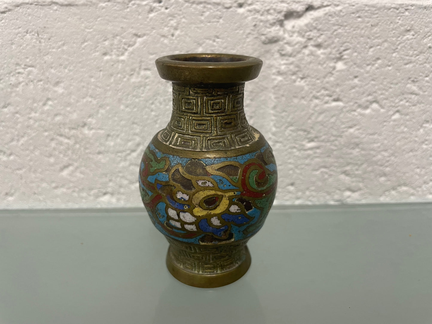 Antique Miniature Cloisonné Vase