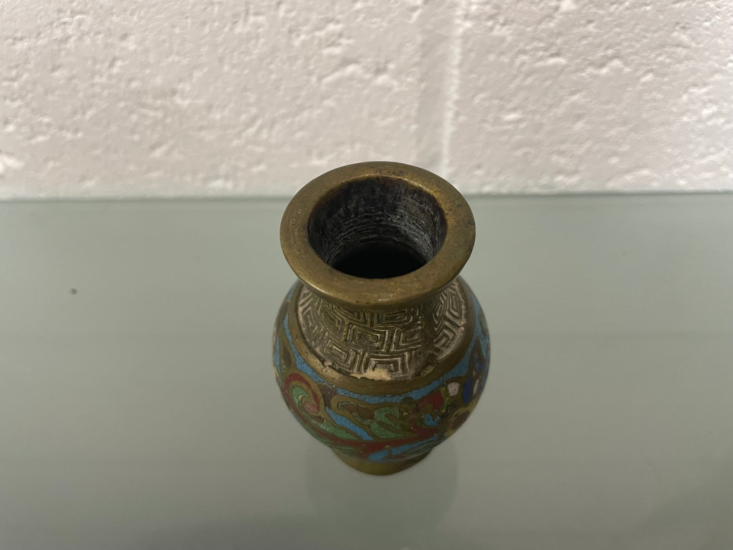Antique Miniature Cloisonné Vase