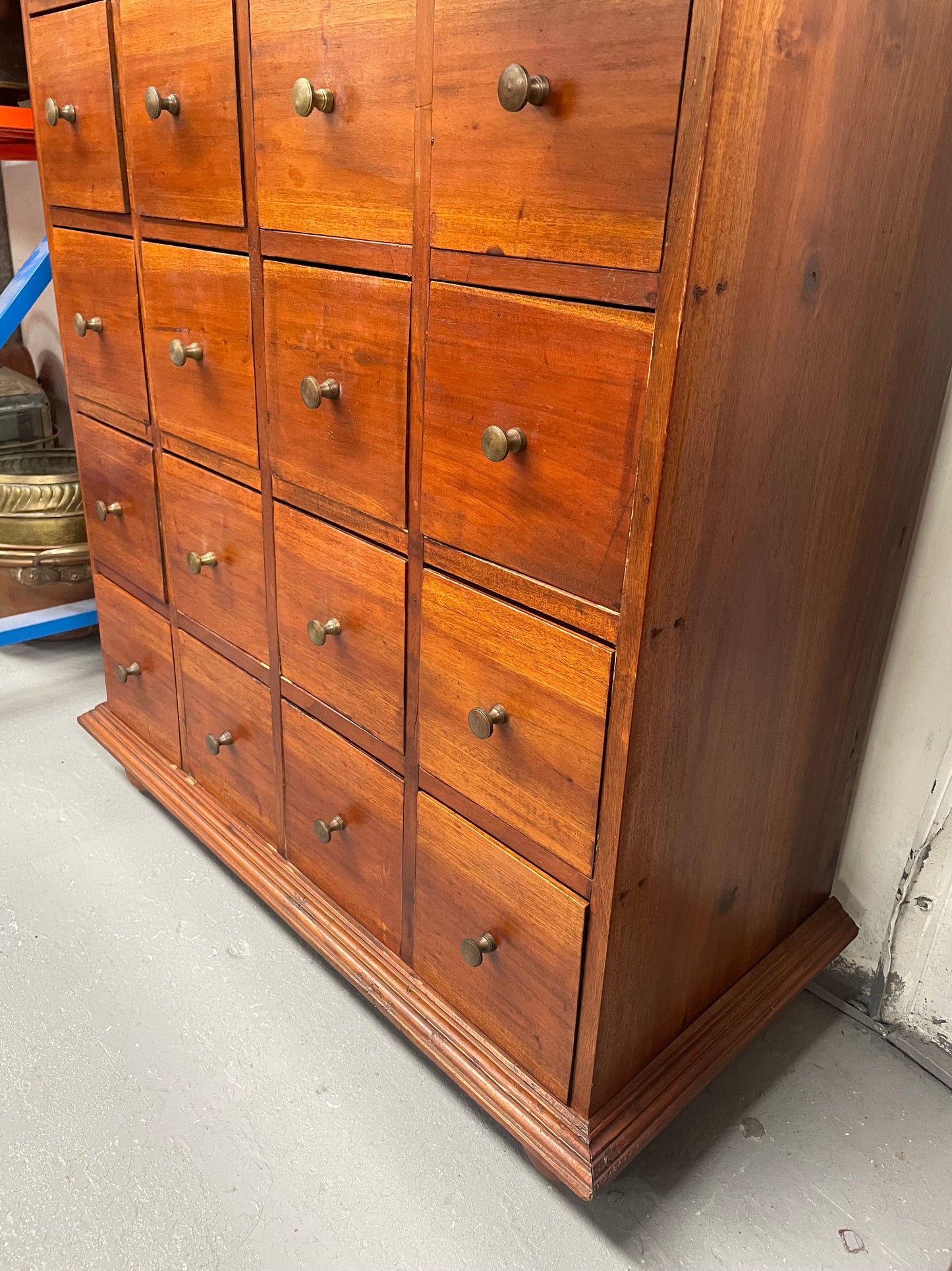 Vintage Mahogany Multi Drawer Storage Cabinet