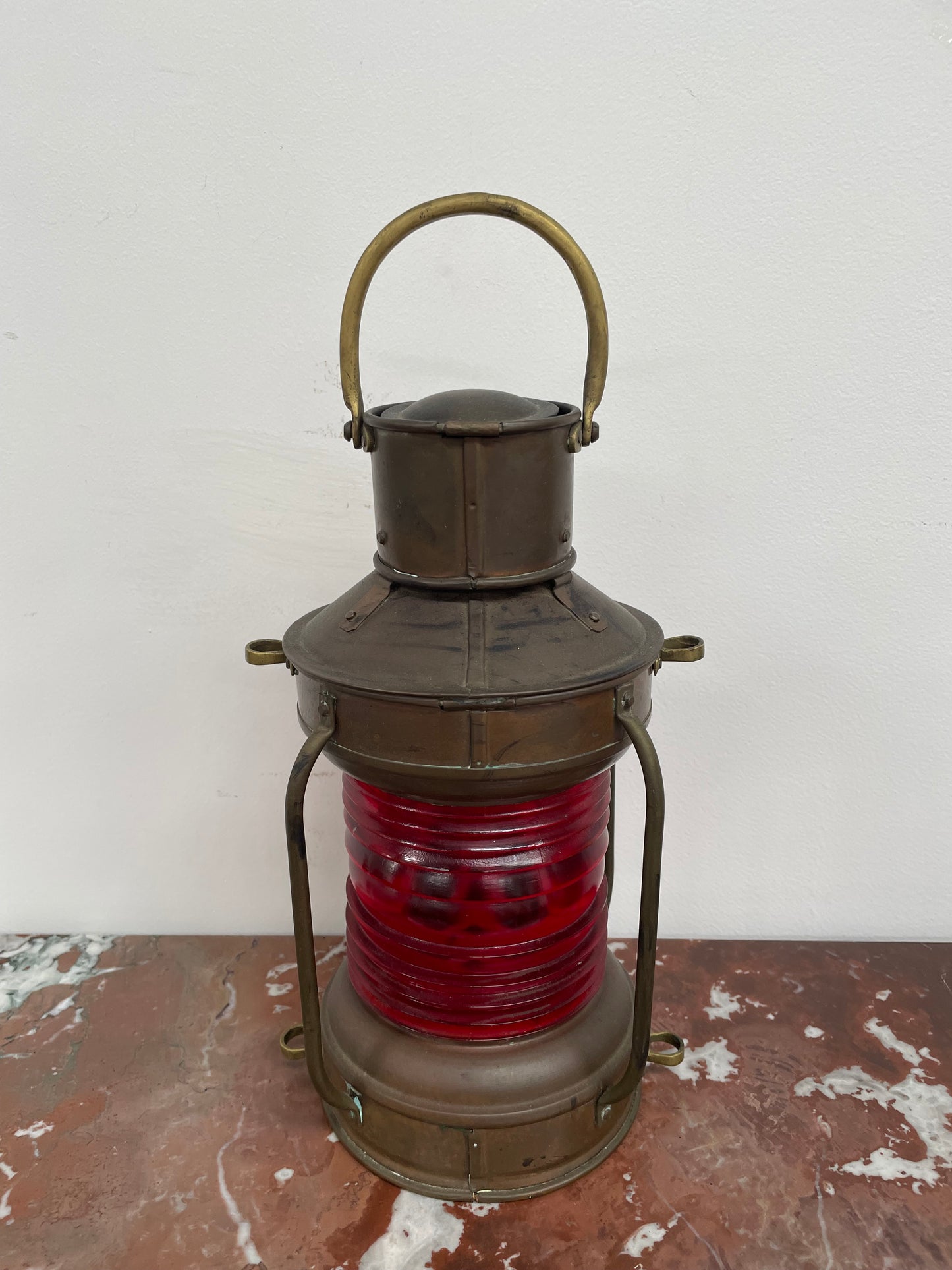 Vintage copper and Brass ships Signal lantern