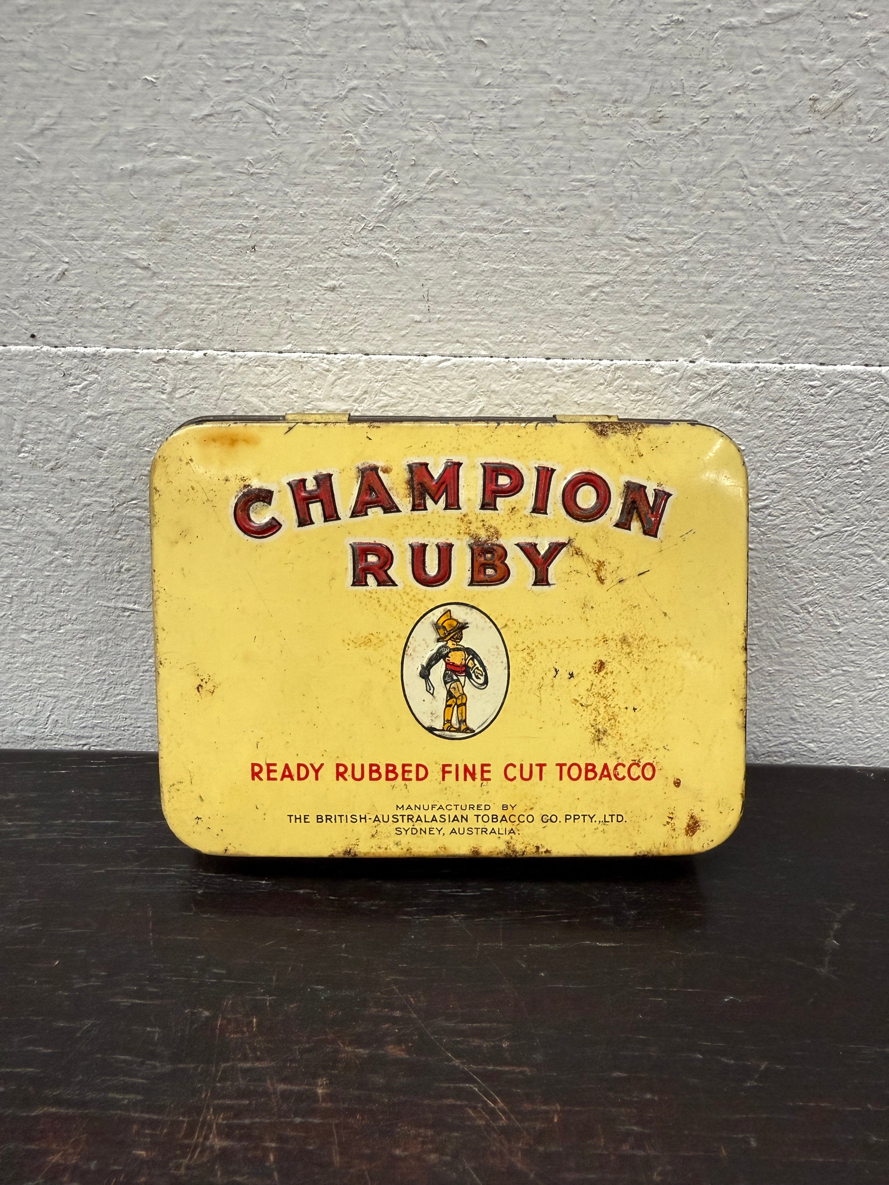 champion ruby tobacco Champion Ruby 202 Australian Tobacco Tin – Moonee Ponds Antiques champion ruby tobacco Champion Ruby 202 Australian Tobacco Tin – Moonee Ponds Antiques