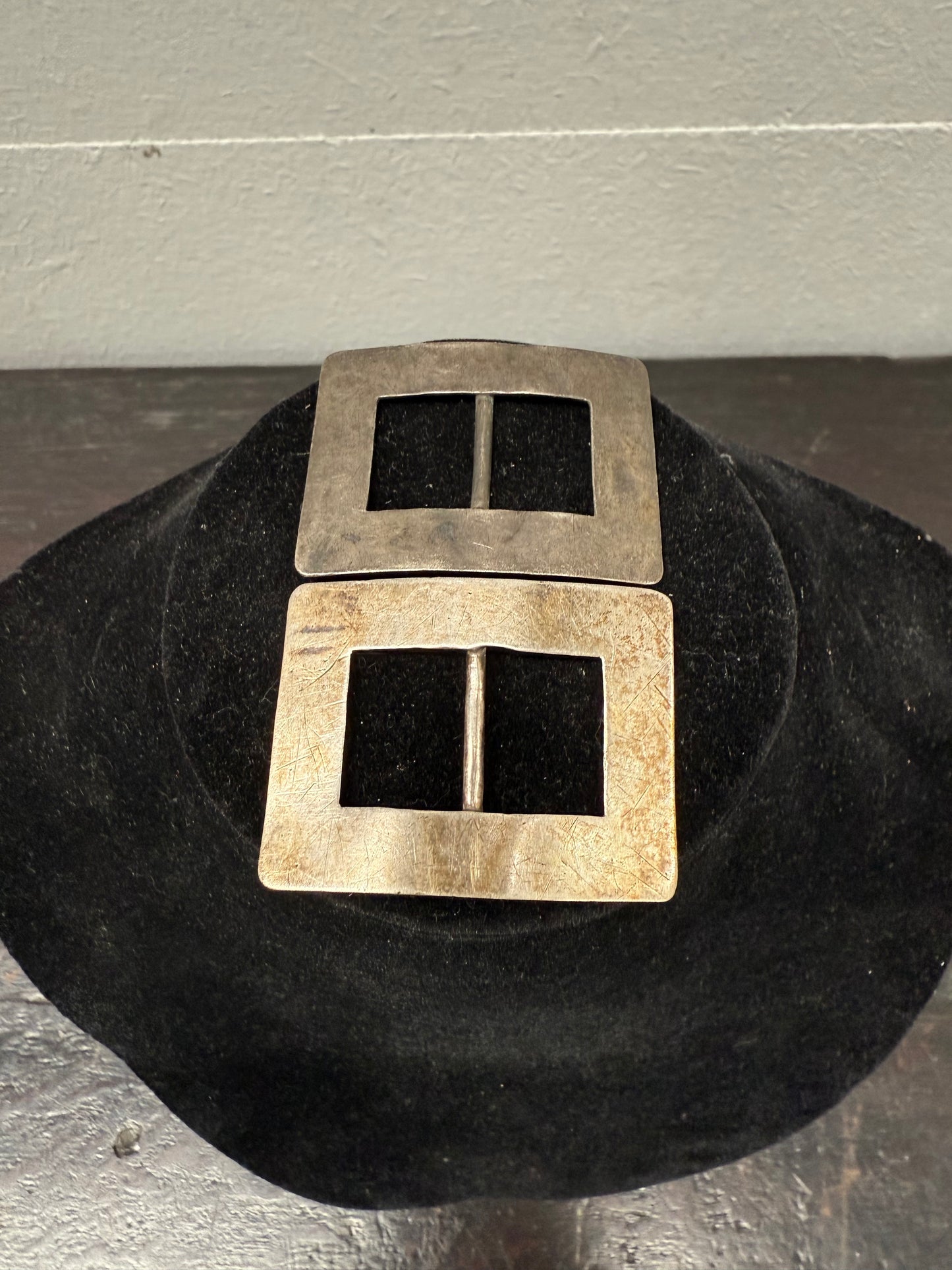 Pair Of Antique Slider Shoe Buckles