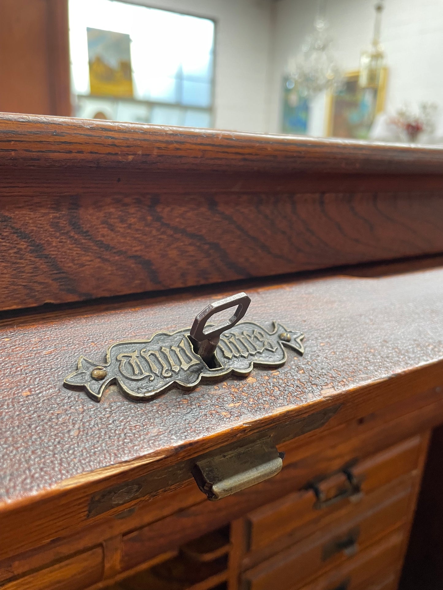 Fabulous Australian Oak Roll Top Desk