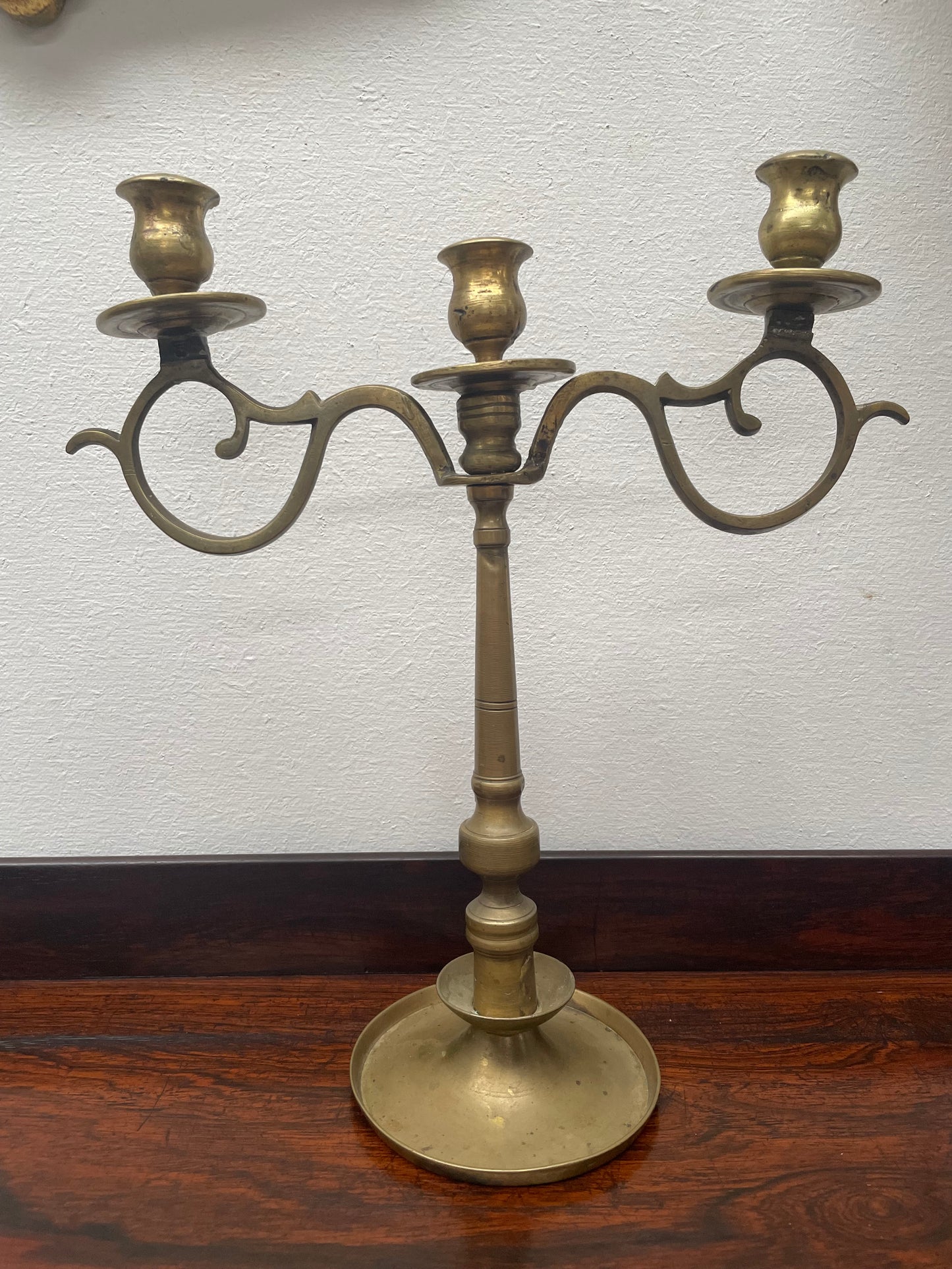 Antique Brass Candle Holder