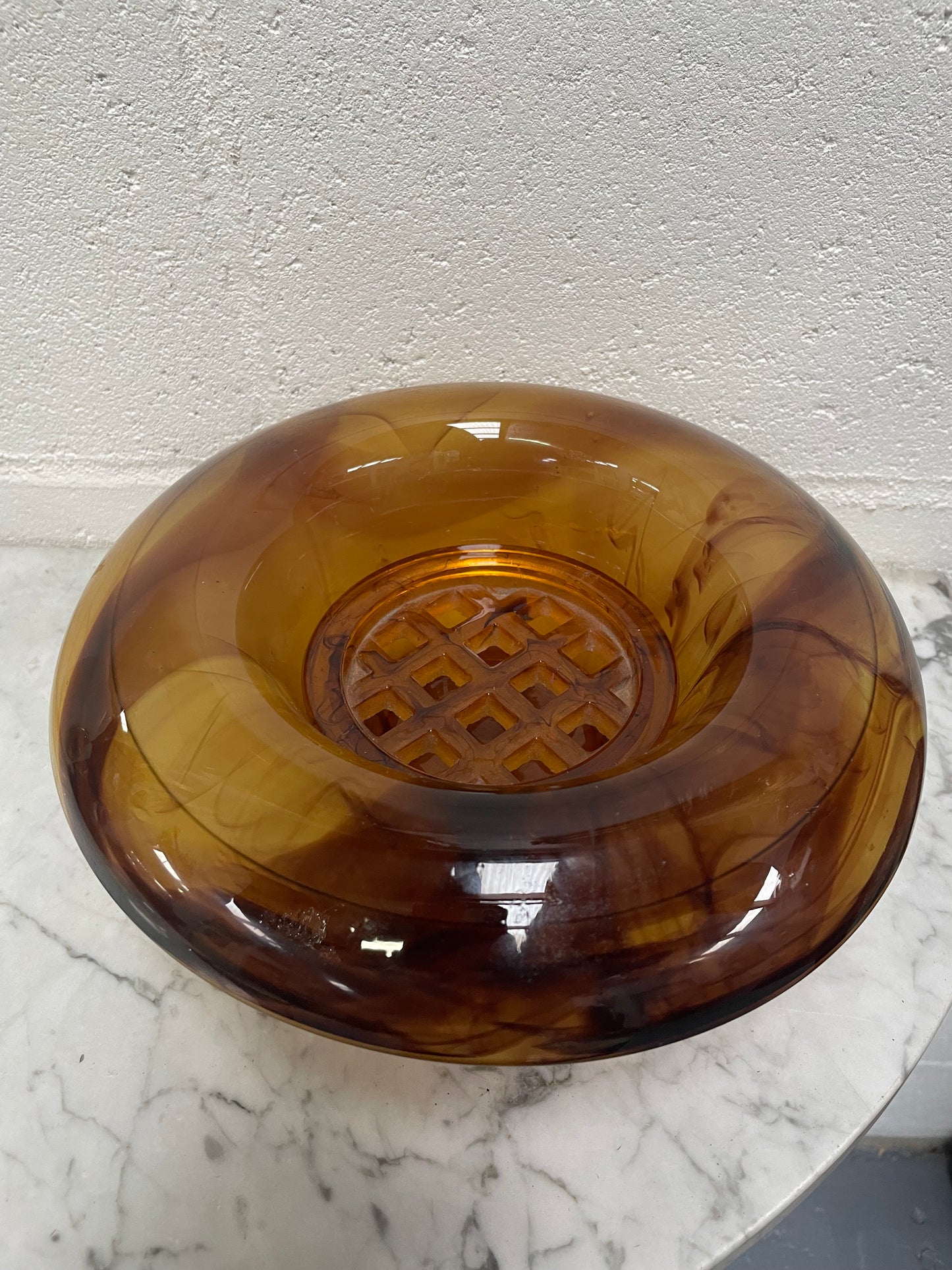 Art Deco Glass Bowl/Insert/Stand