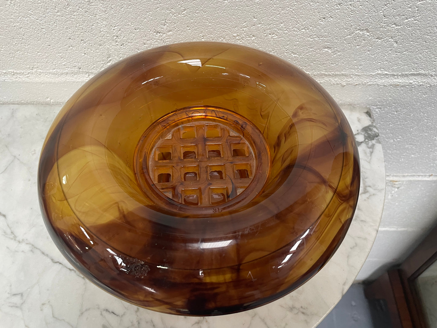 Art Deco Glass Bowl/Insert/Stand