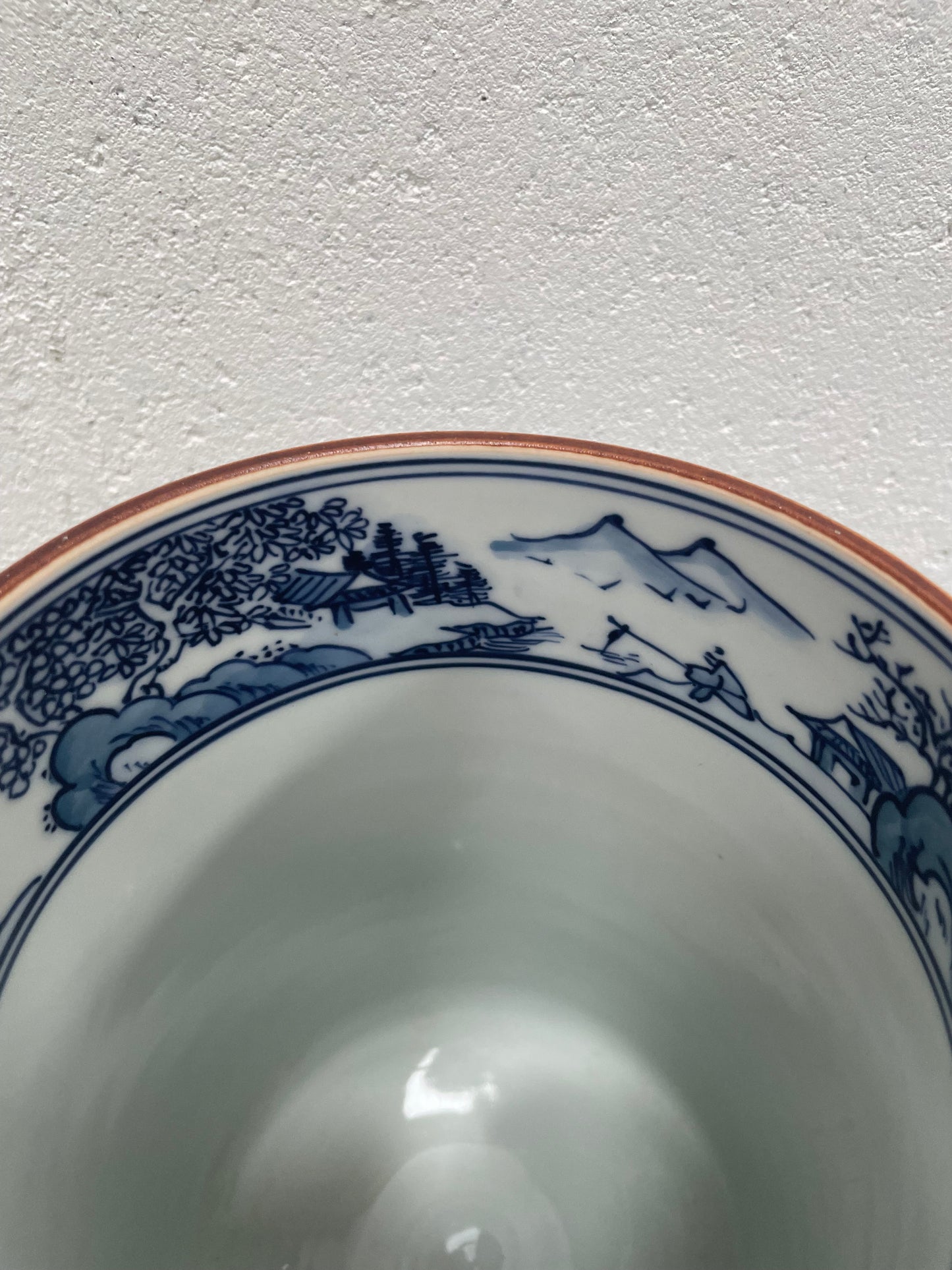 Kyoto Blue and White Pottery Vase