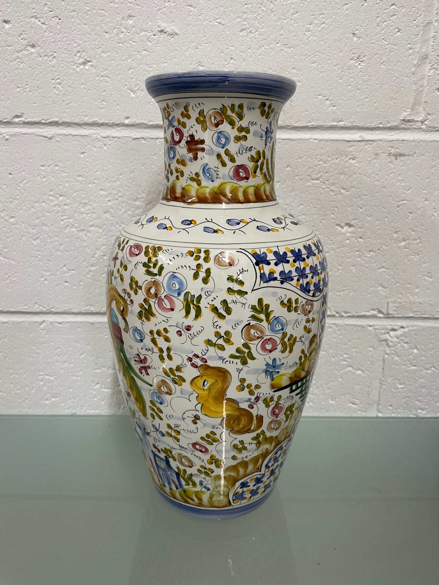 Vintage Hand Painted Portugal Vase