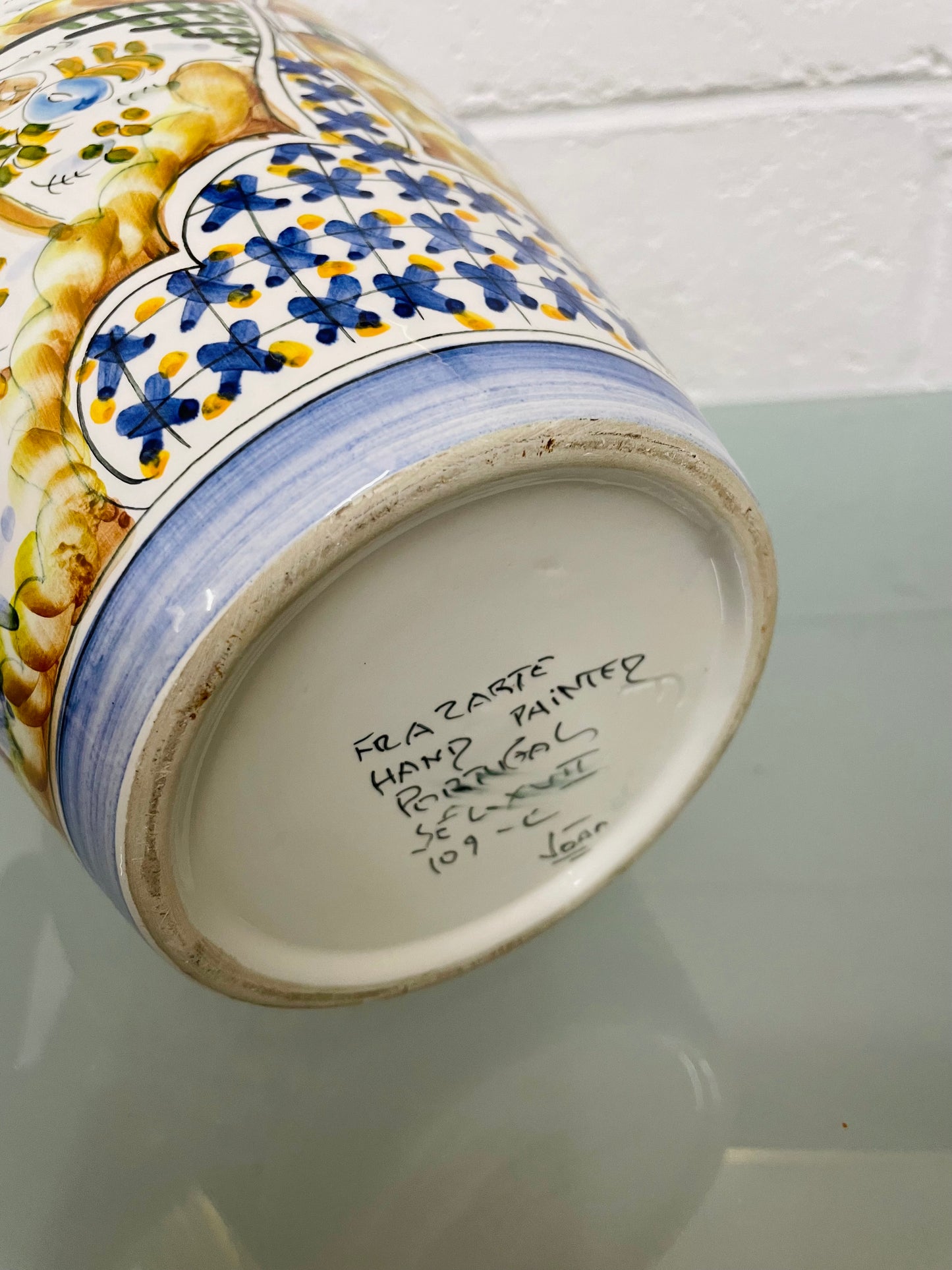 Vintage Hand Painted Portugal Vase