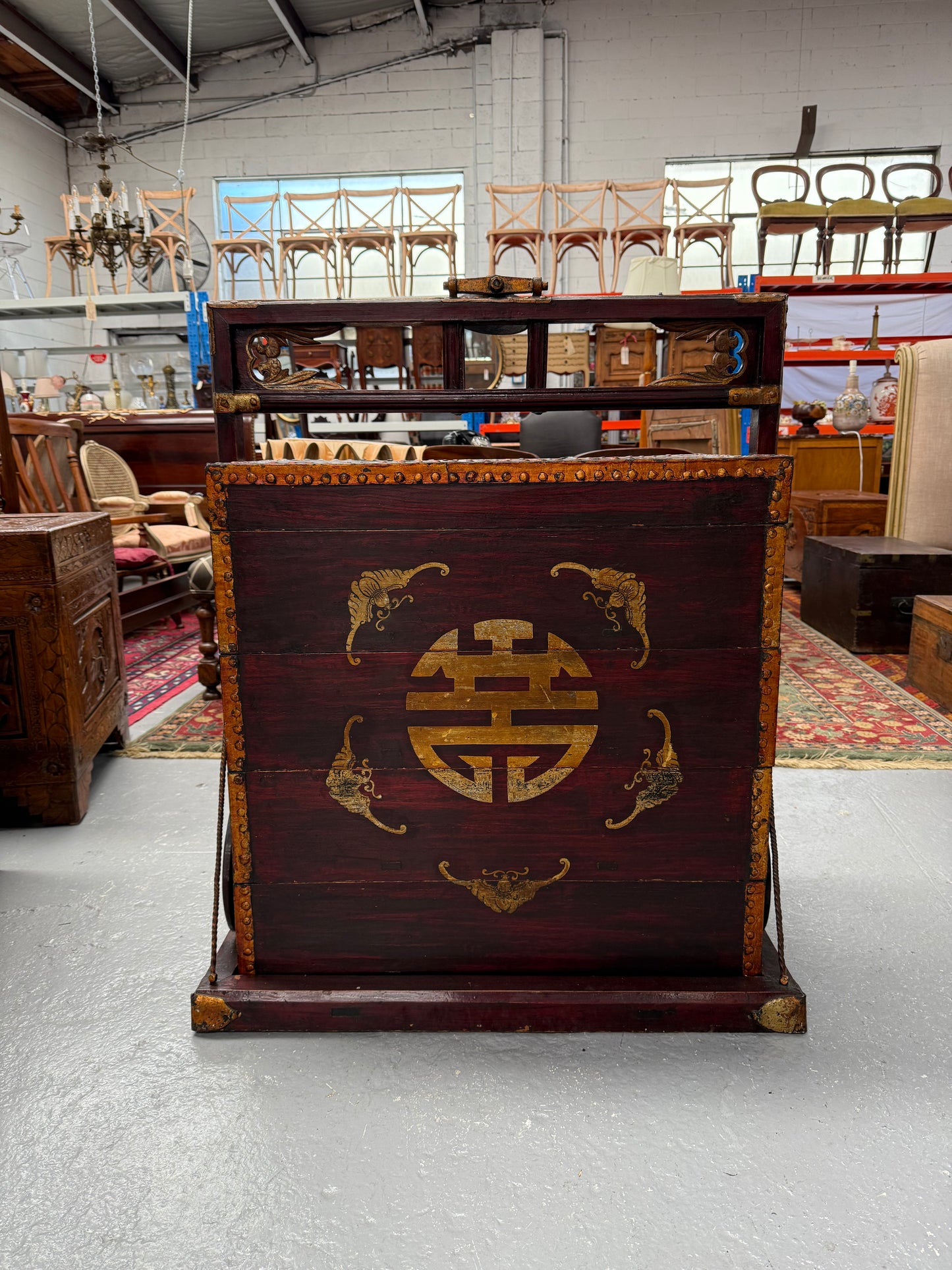 Antique Chinese Wedding Dowry Marraige Chest
