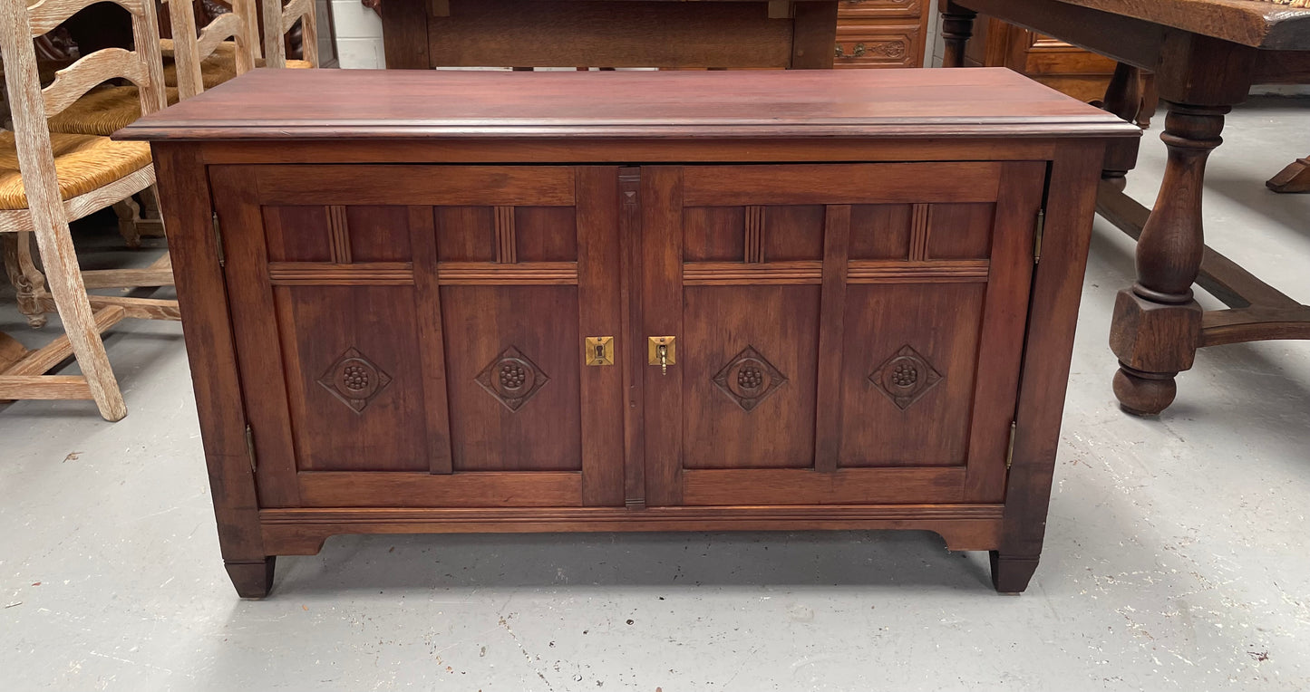 Arts & Crafts French Walnut Cabinet