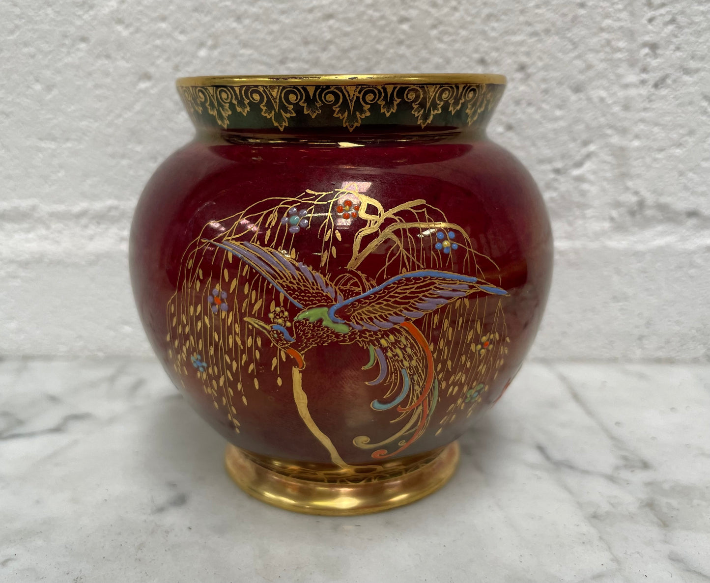 Carlton Ware Rouge Royale Bird Of Paradise