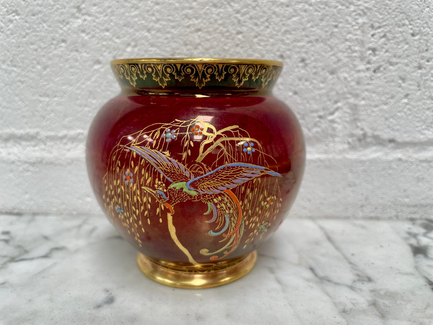 Carlton Ware Rouge Royale Bird Of Paradise