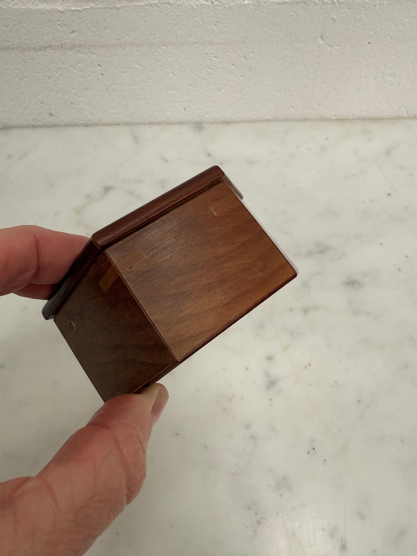 Hexagonal Wooden Trinket Box