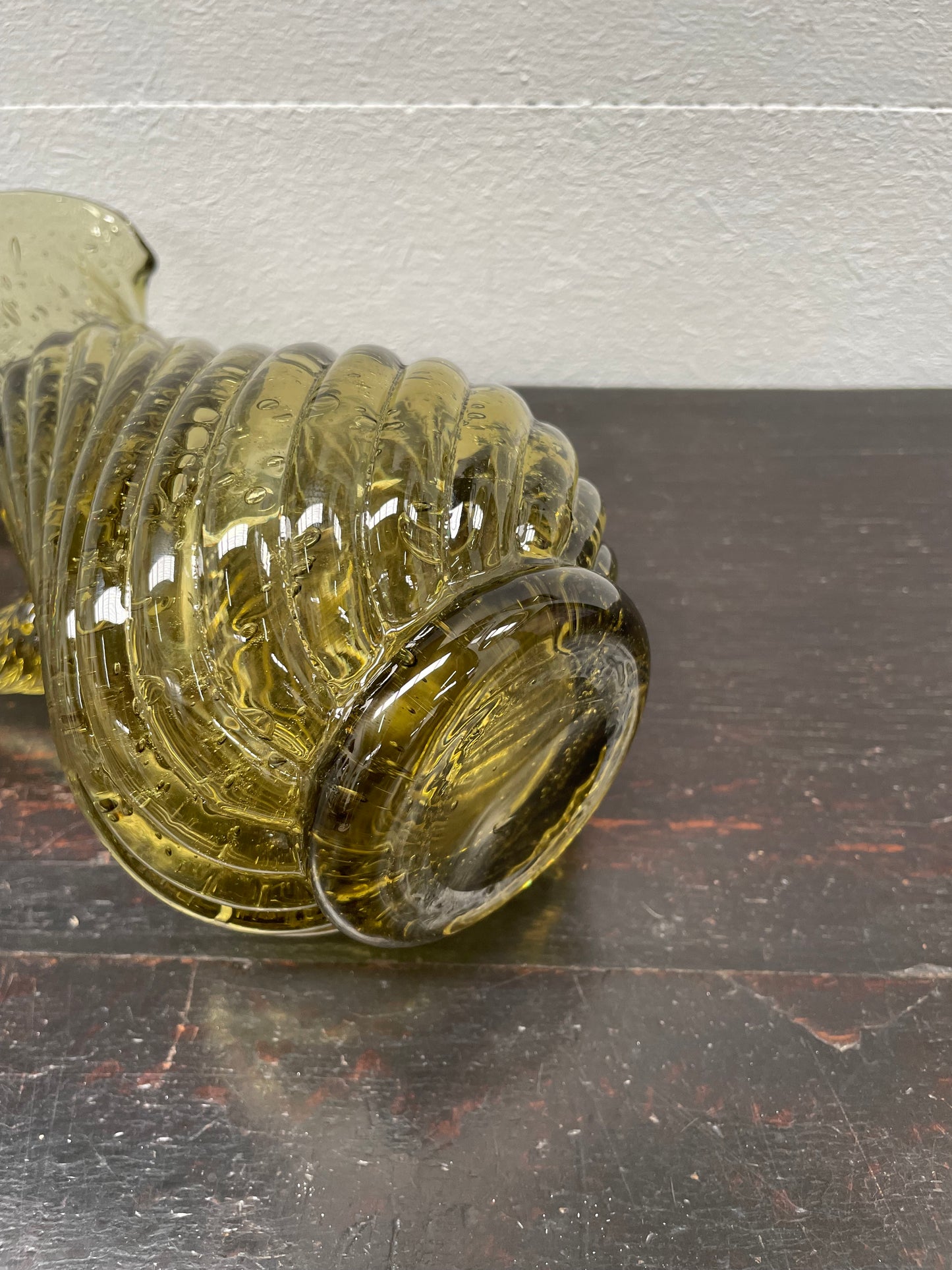 Twisted Glass Water Jug