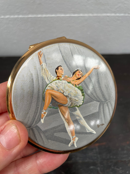 Stratton Enamel Powder Compact