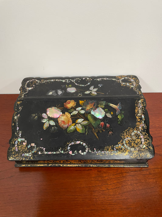 Lovely Victorian Paper Mache Writing Slope