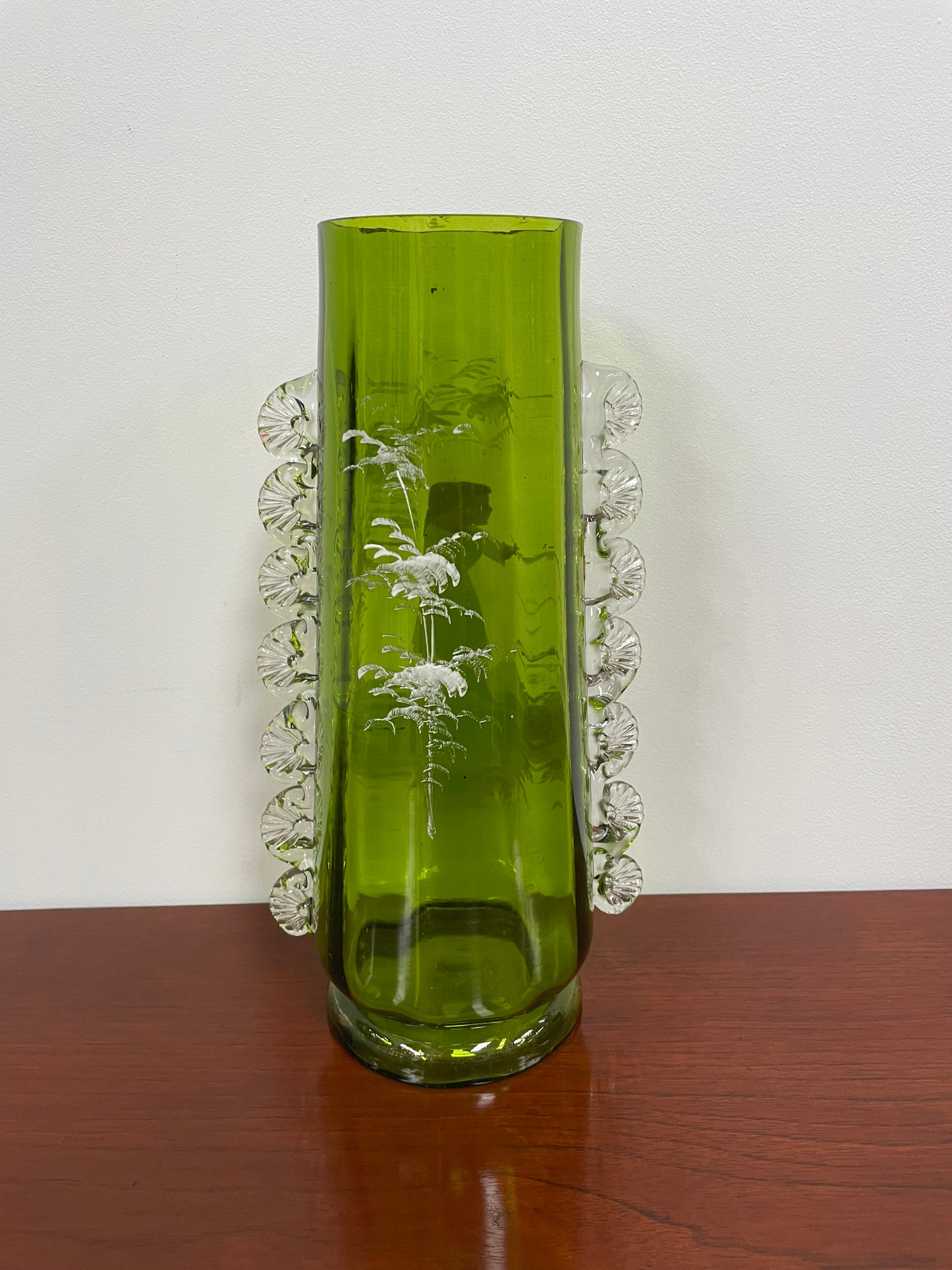 Victorian Mary Gregory Hand painted Vase
