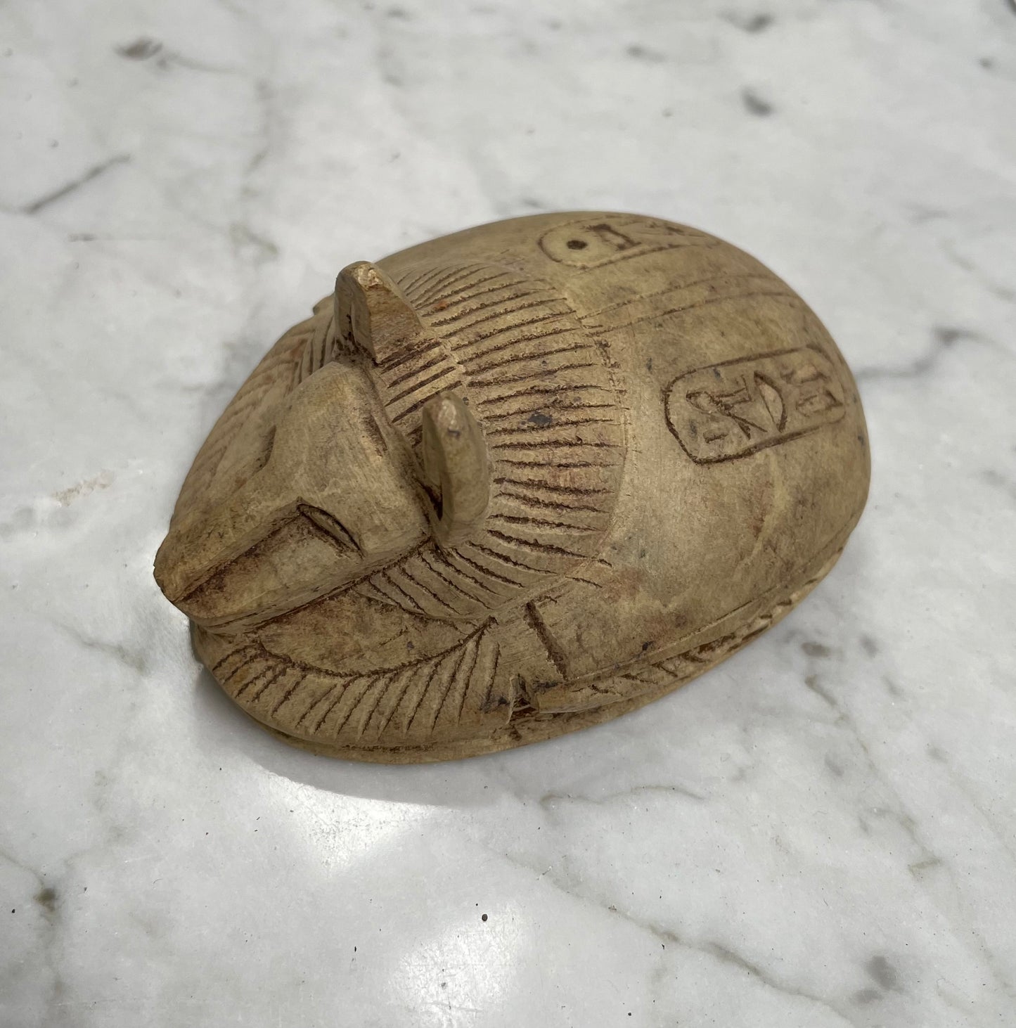 Hand Carved Stone Scarab