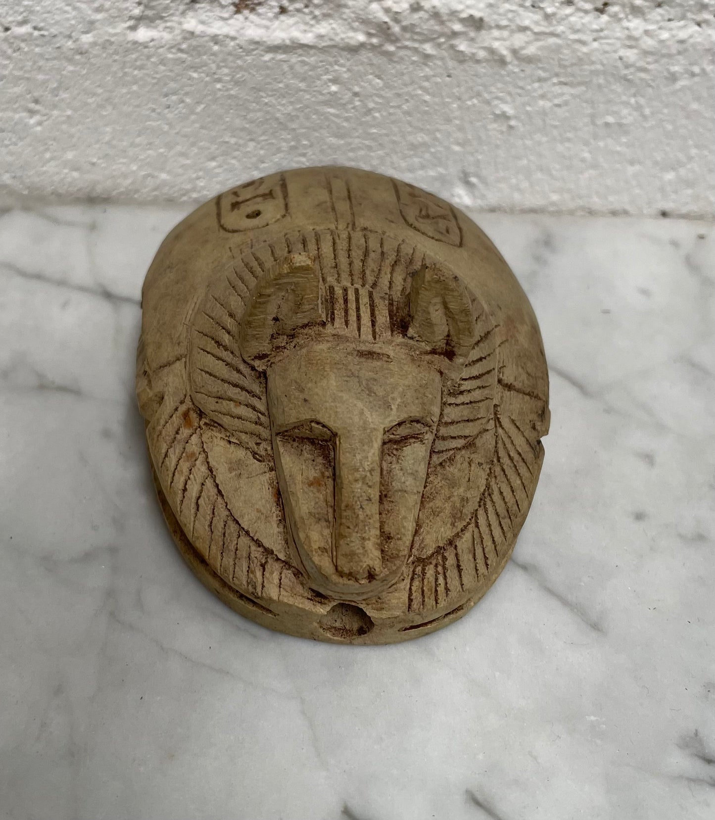 Hand Carved Stone Scarab