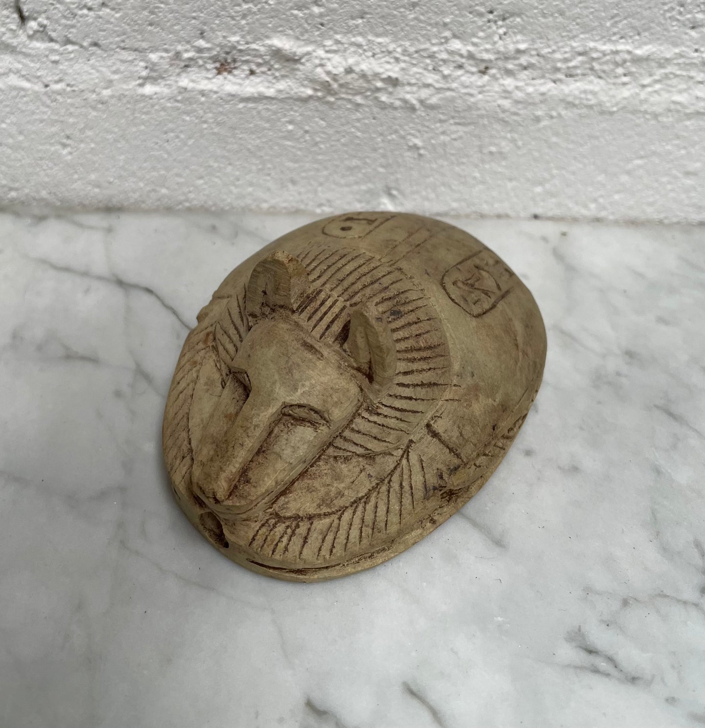 Hand Carved Stone Scarab