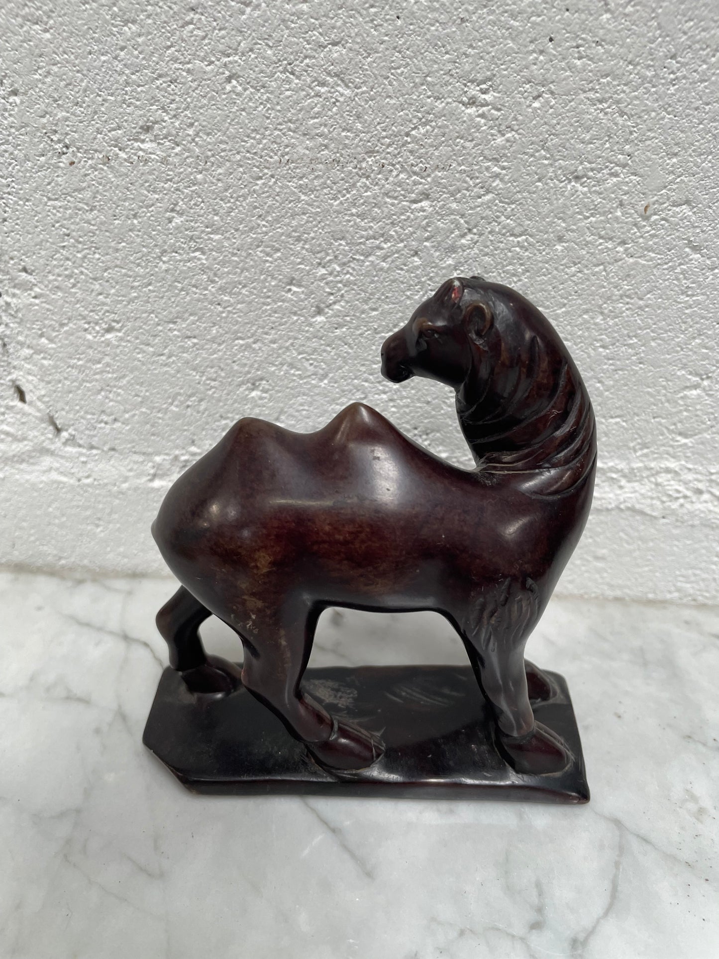 Vintage Stone Carving of a Camel