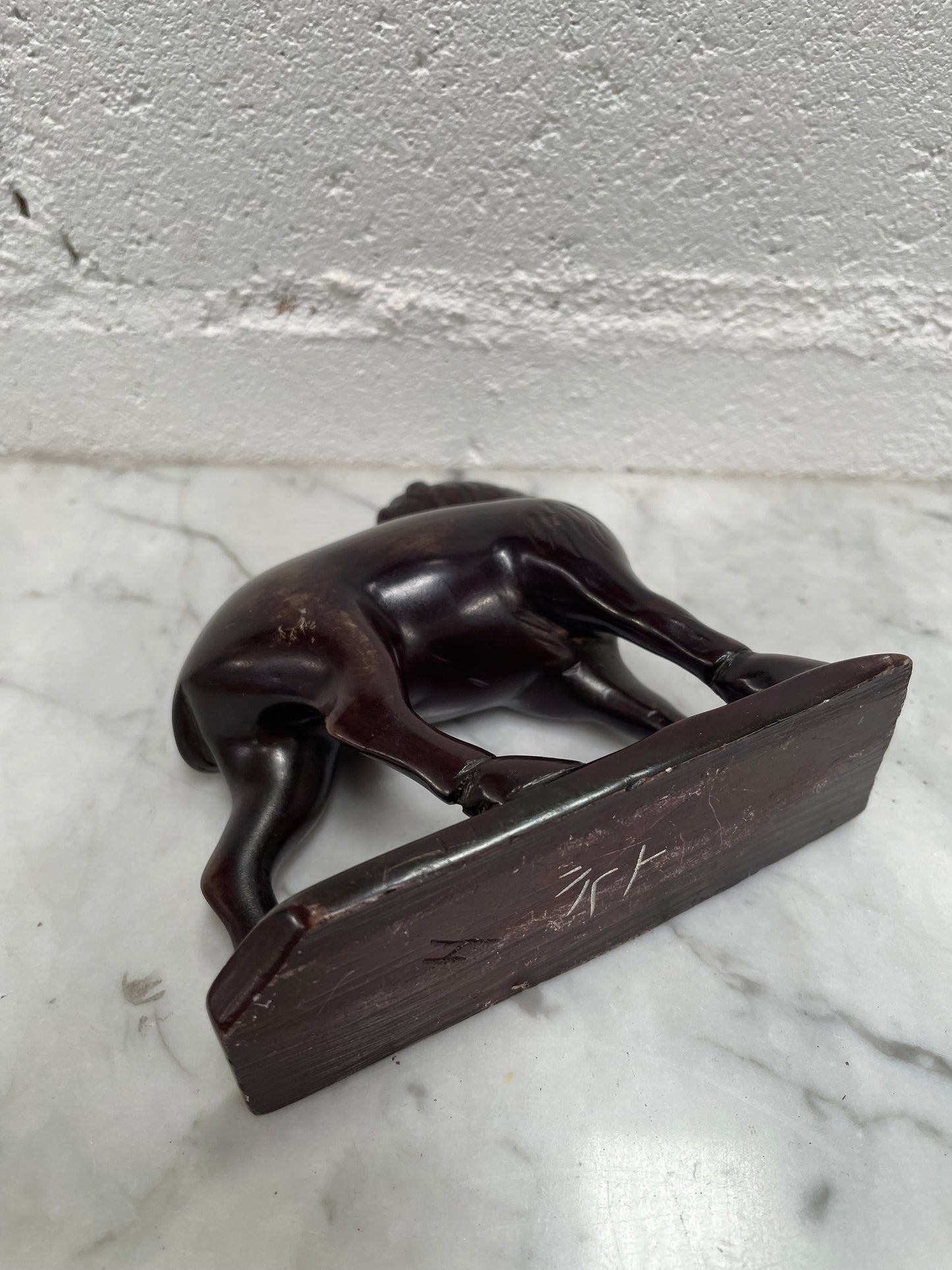 Vintage Stone Carving of a Camel