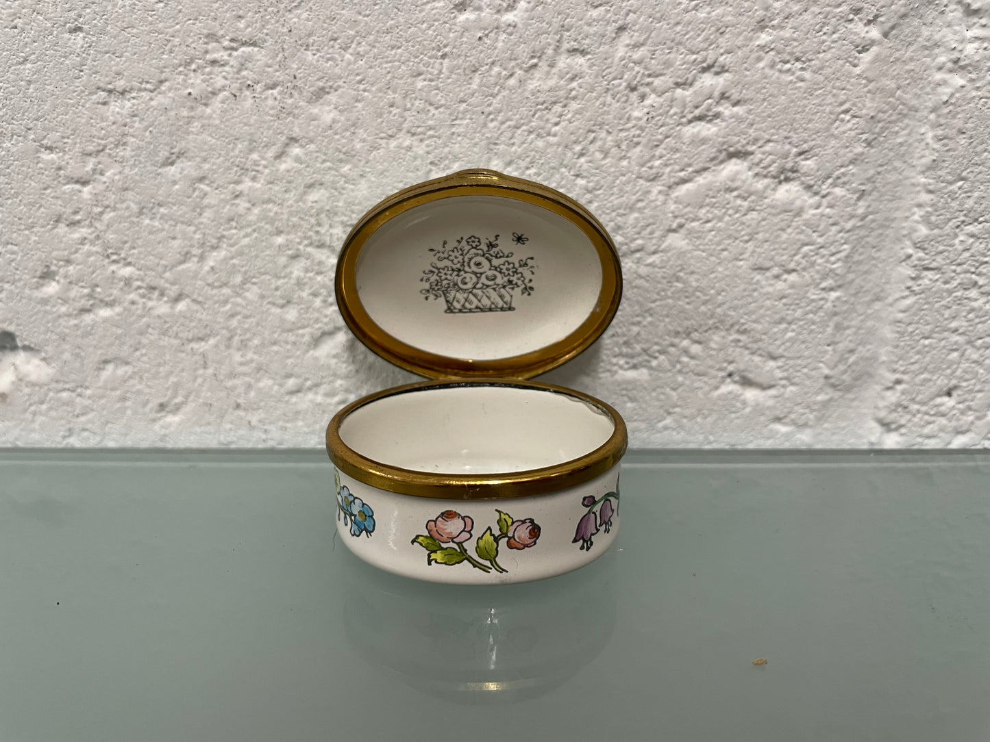 Bilson & Battersea Enamel Trinket Box