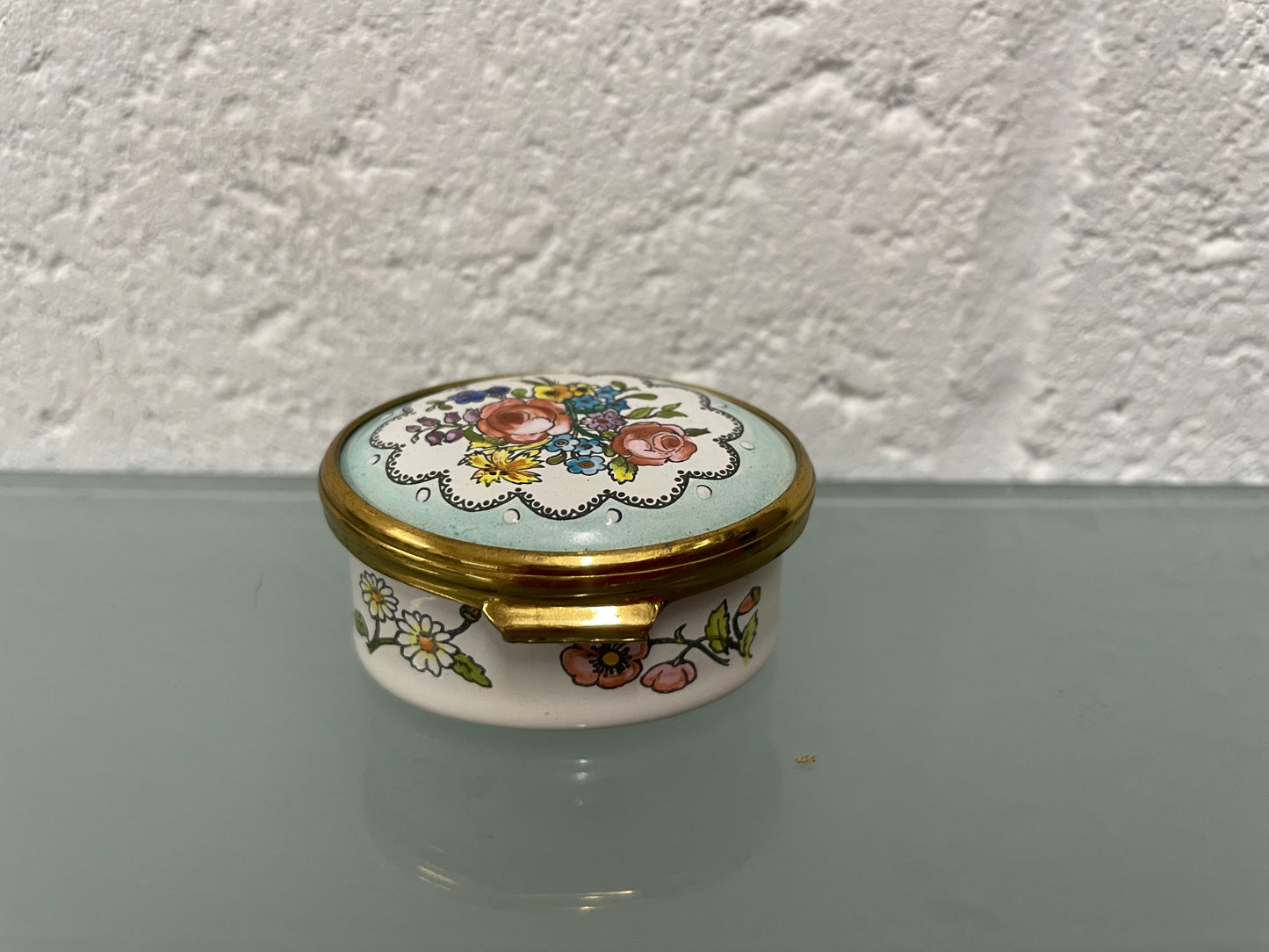 Bilson & Battersea Enamel Trinket Box