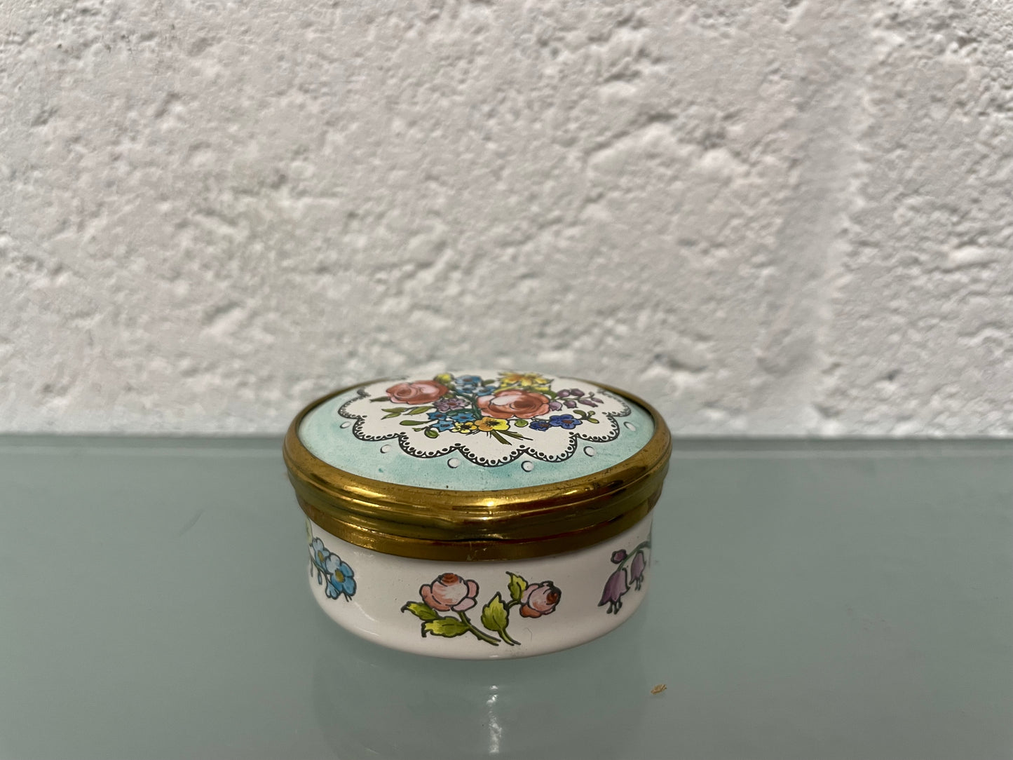 Bilson & Battersea Enamel Trinket Box
