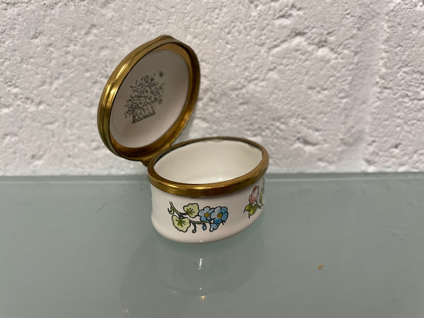 Bilson & Battersea Enamel Trinket Box