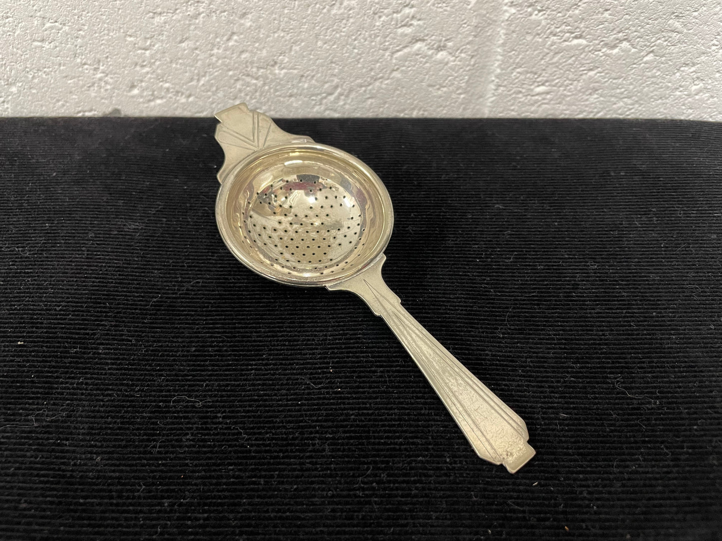 Vintage Art Deco Silver Plate Tea Strainer