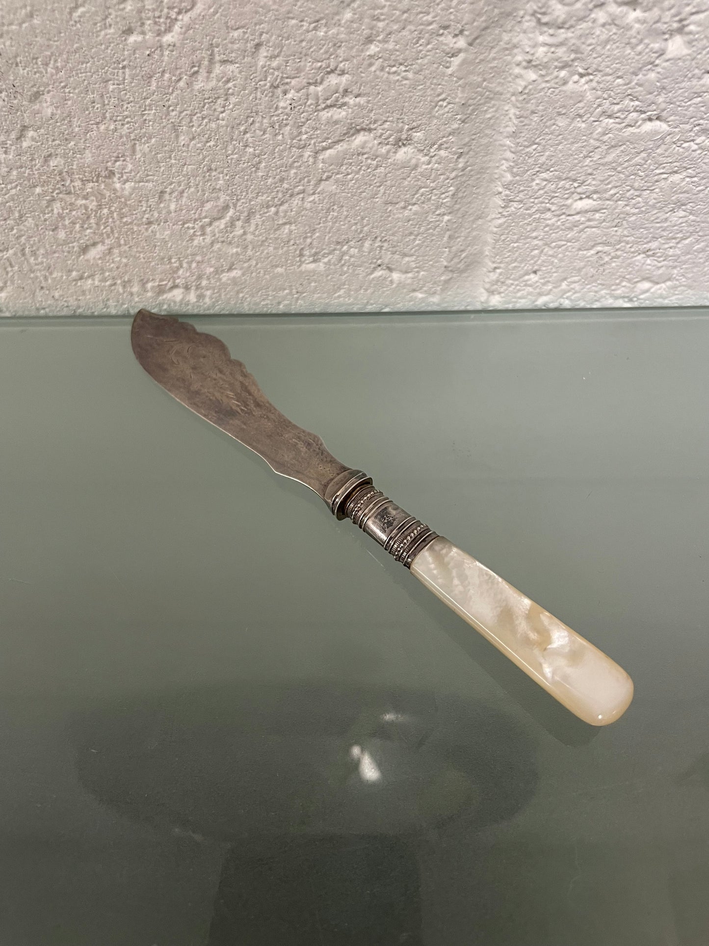 Antique Mother of Pearl & EPNS Butter Knife