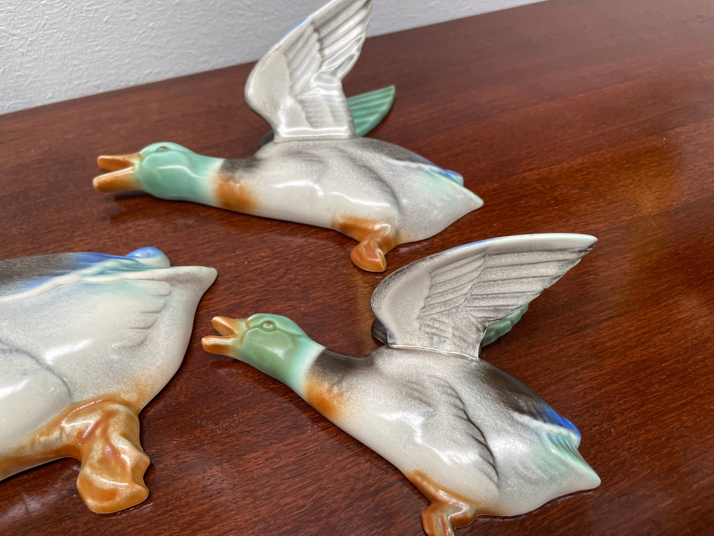 Set Of 3 Poole England Flying Ducks