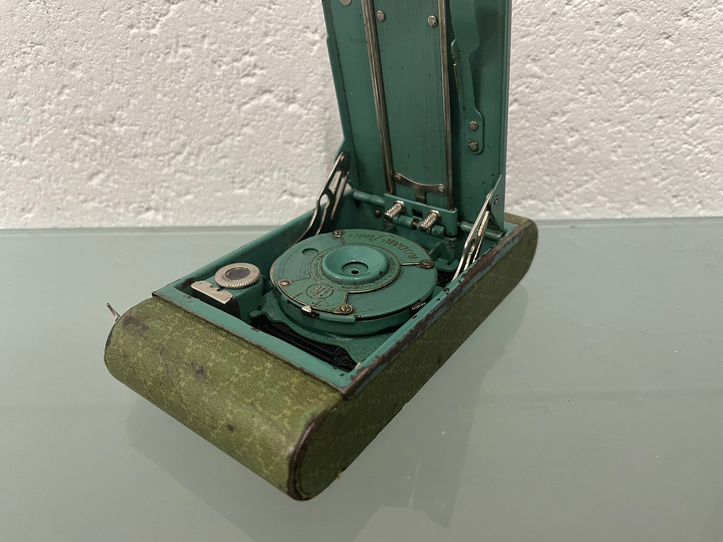Kodak Petite Green/Teal Art Deco Folding Camera