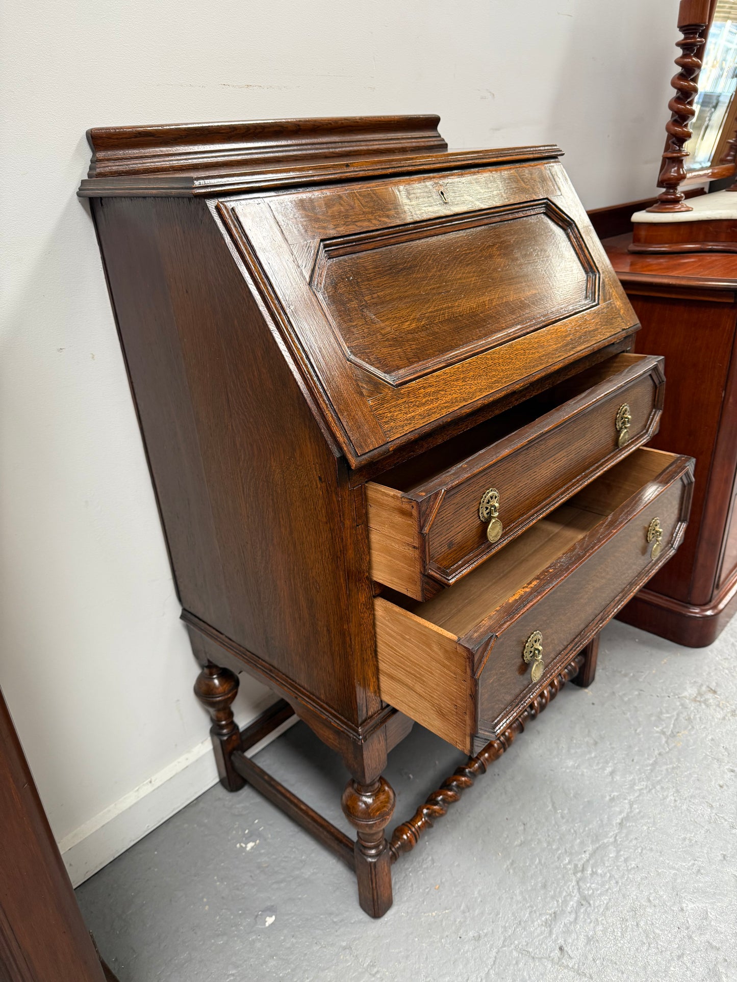 Practical Jackobean Style Writing Bureau