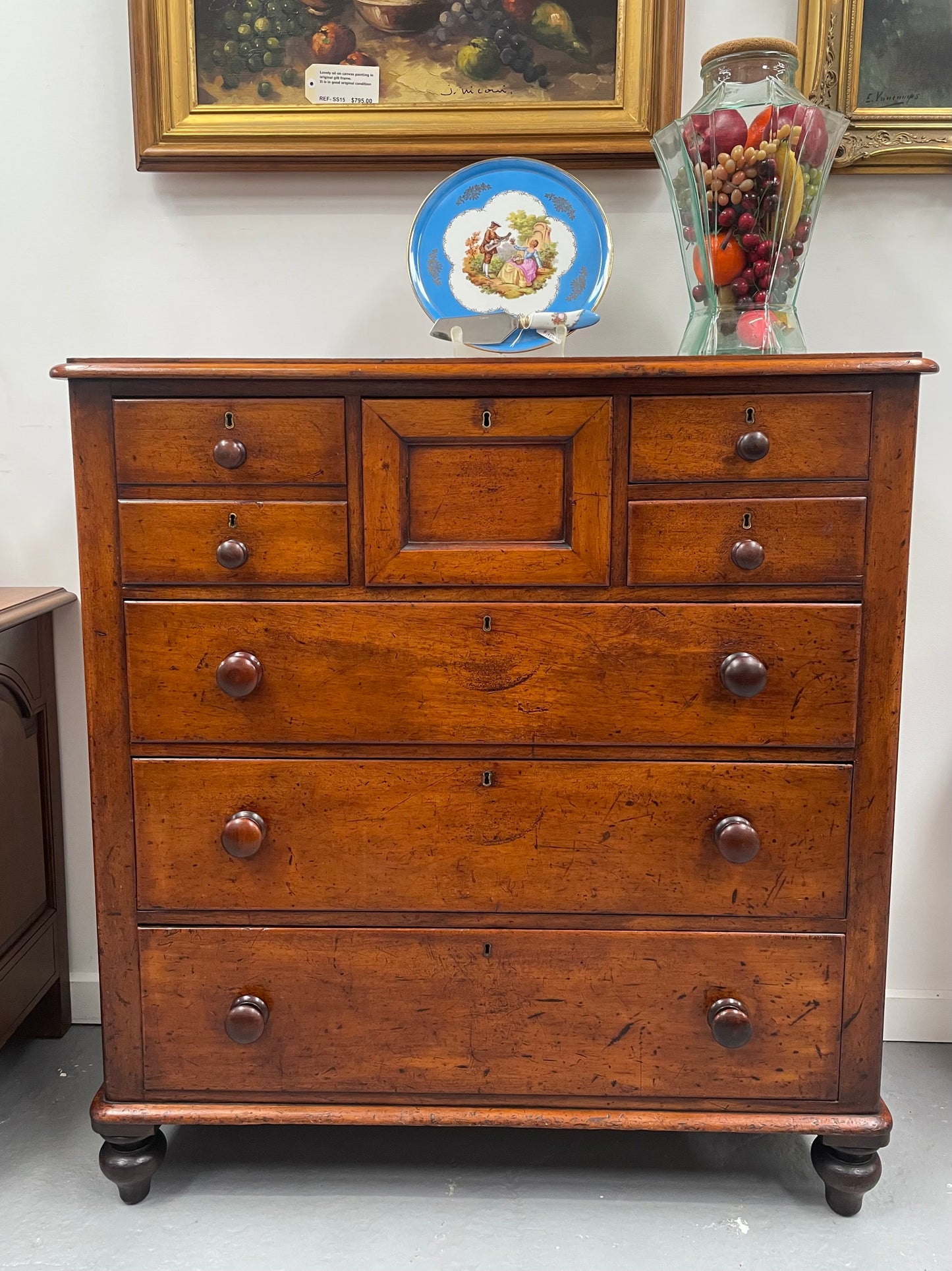 Beautiful Victorian Cedar set of Chest of Drawers